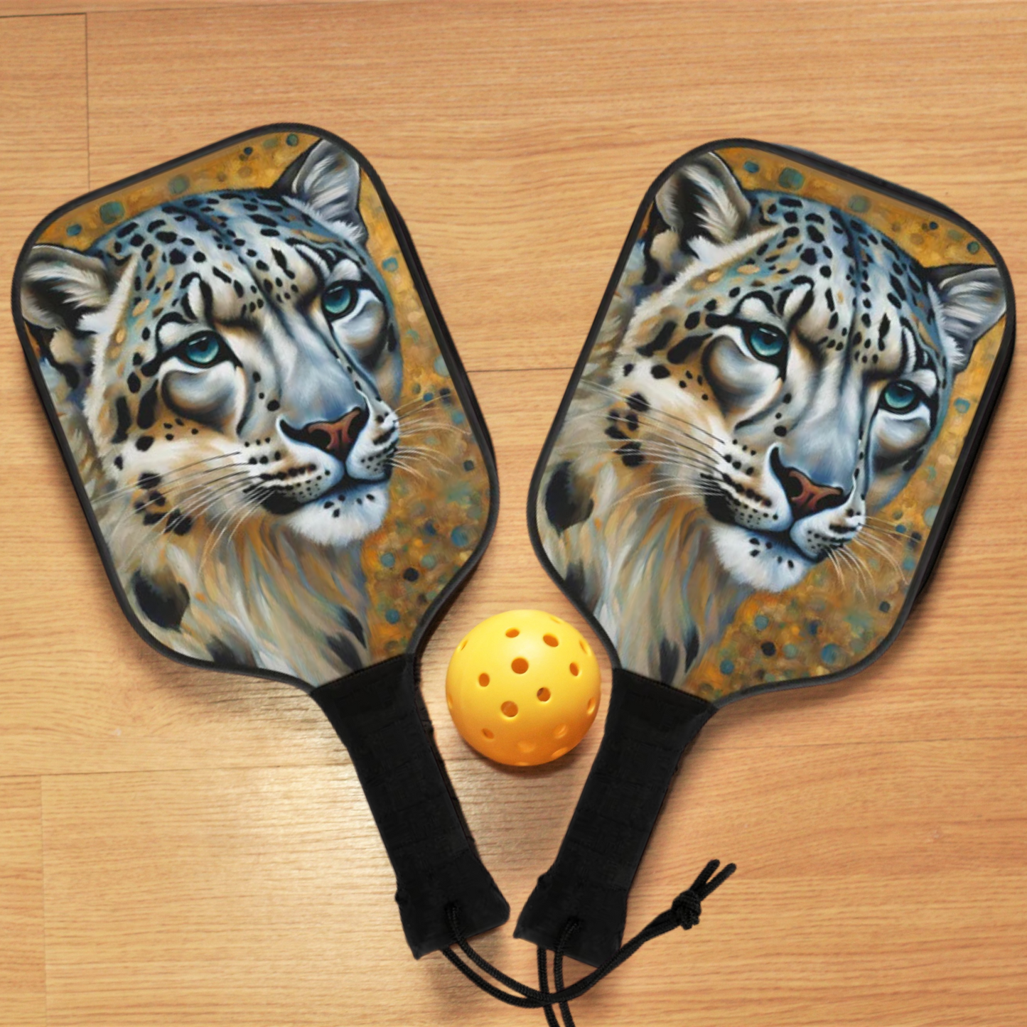 Snow Leopard Pickleball Kit