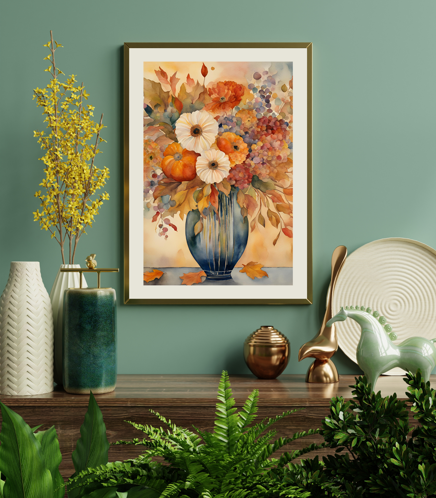 Autumn Glory Matte Vertical Wall Art