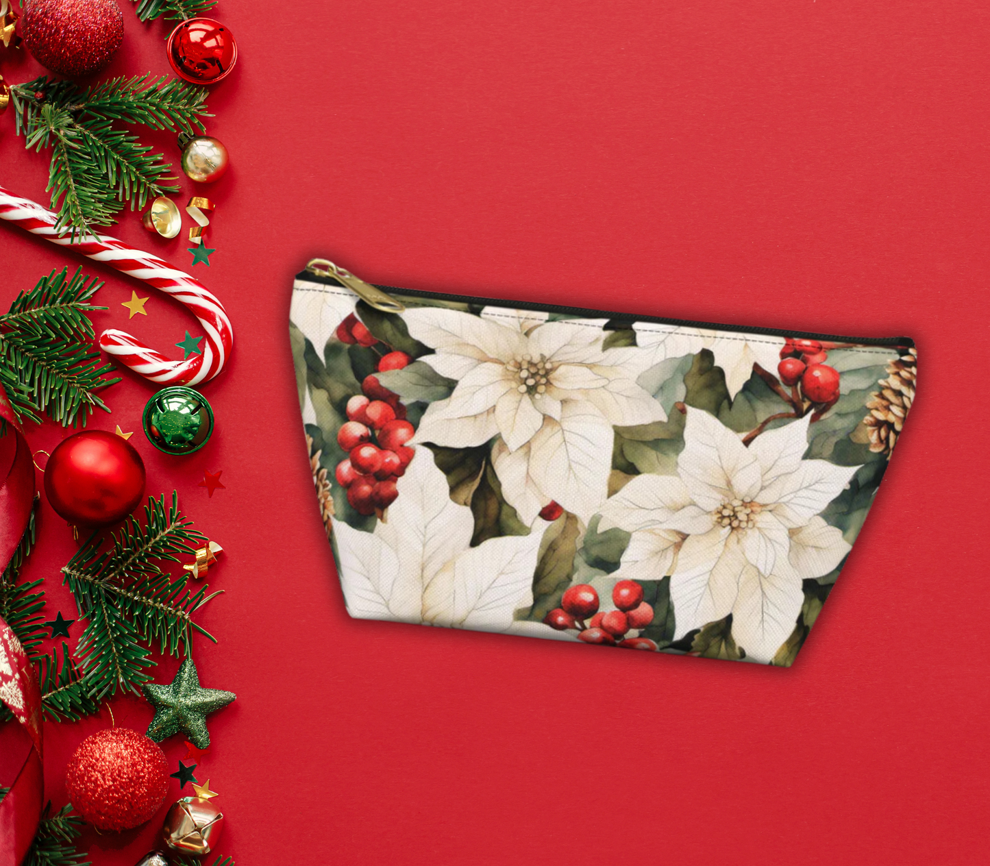 Nature's Holiday Accessory Pouch w T-bottom