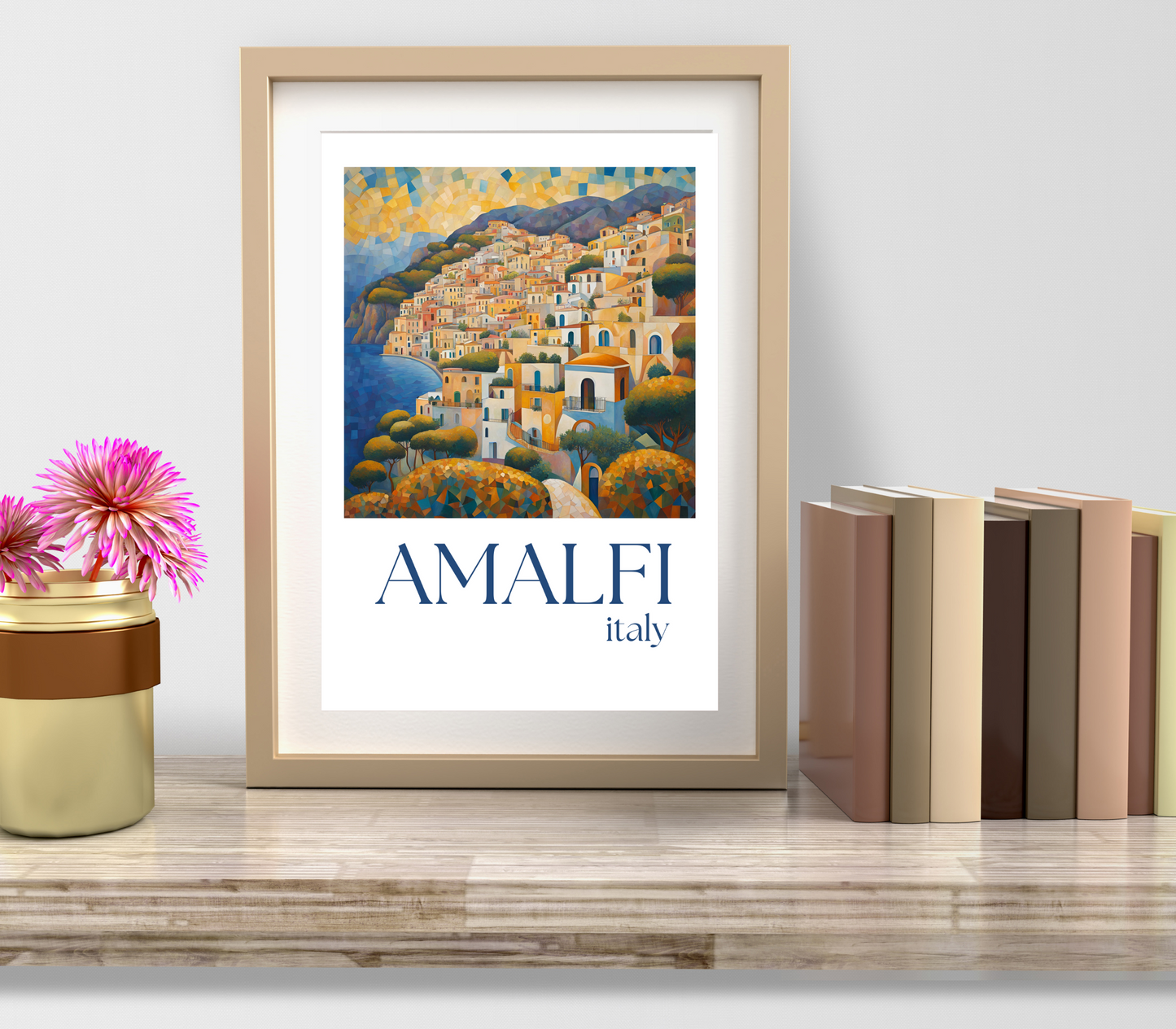 Amalfi Italy Travel Art Matte Poster