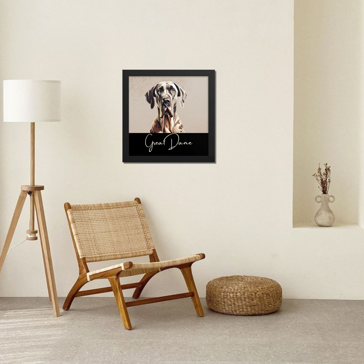 Great Dane Framed poster