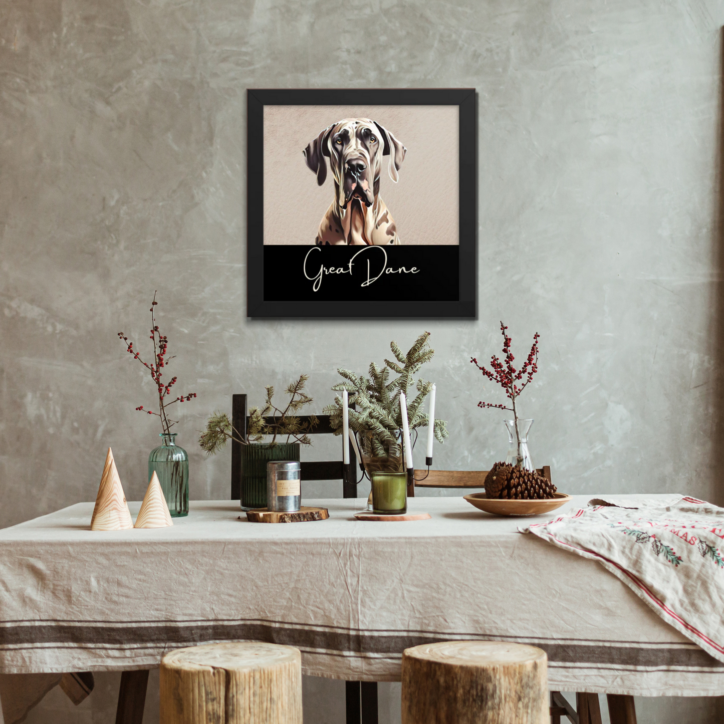 Great Dane Framed poster