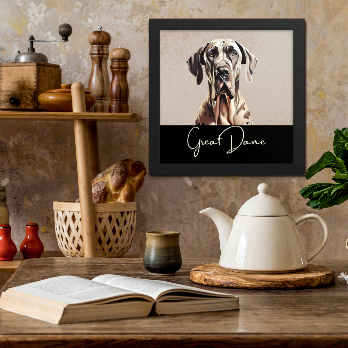 Great Dane Framed poster