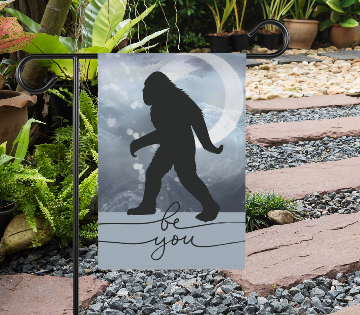 Be You Big Foot 2-Sided Garden & House Flag/Banner