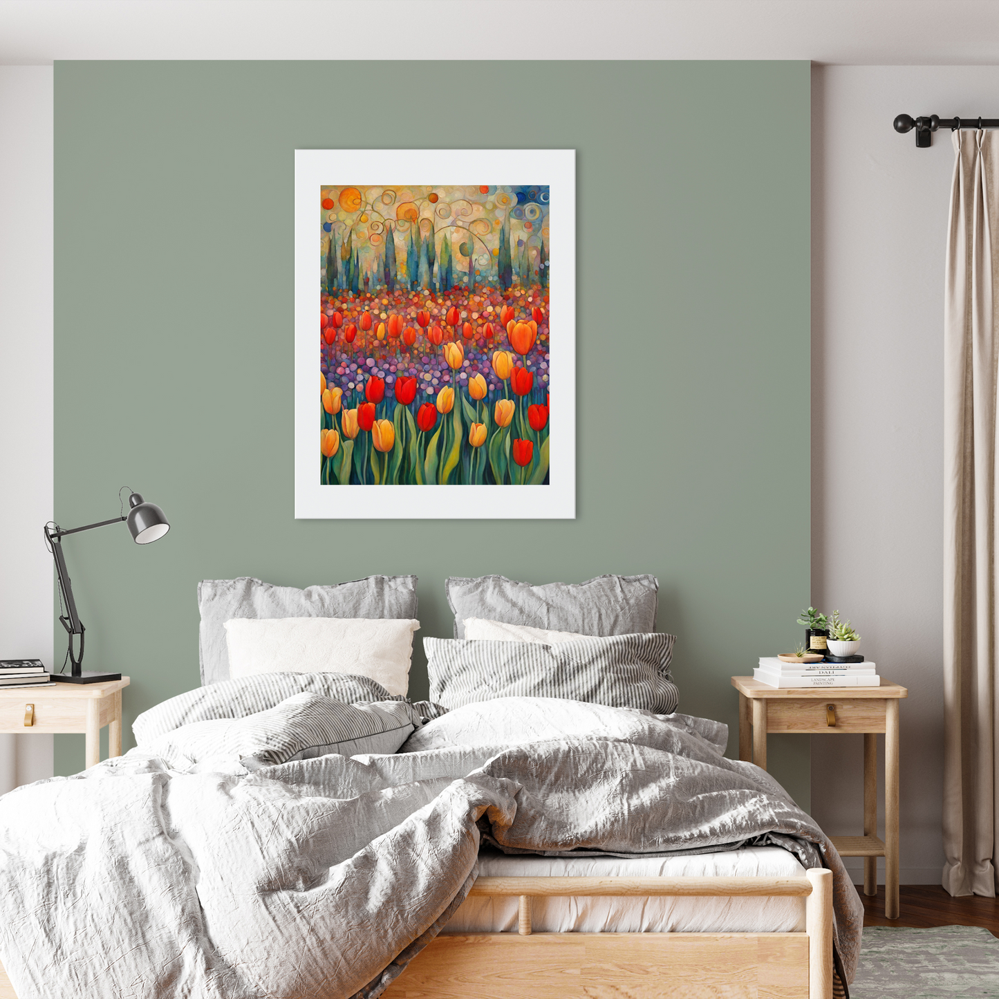 Tulip Rows Poster