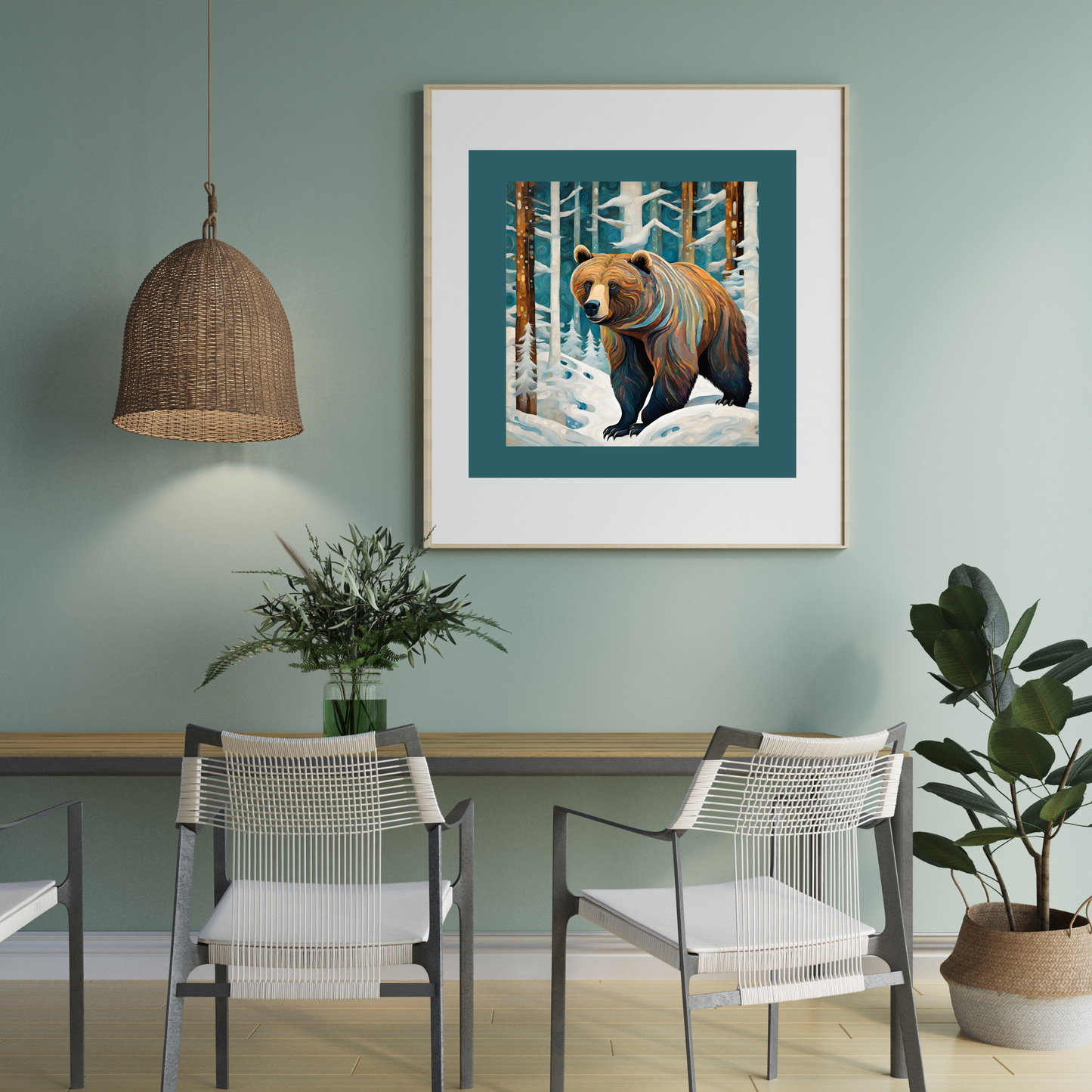 Deep Woods Grizzly Poster