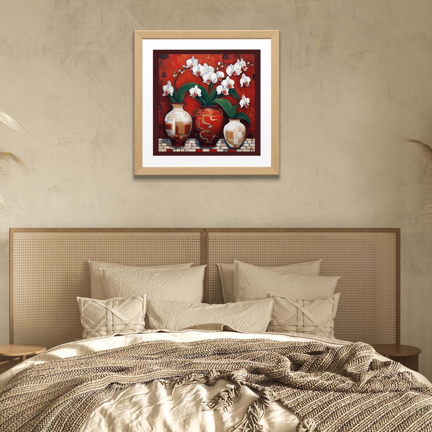 White Orchids Poster