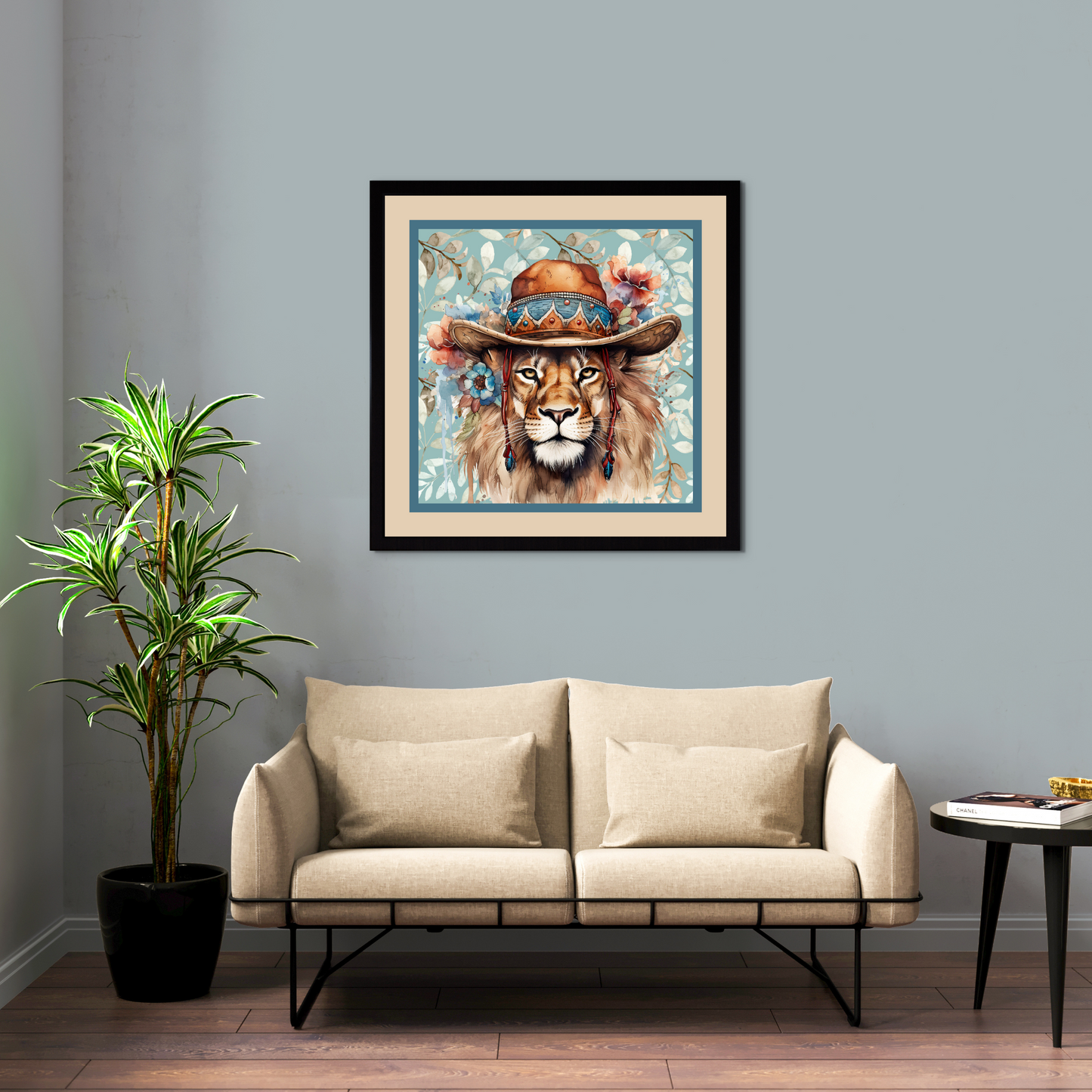 Jarvis Bohemian Lion Art Poster