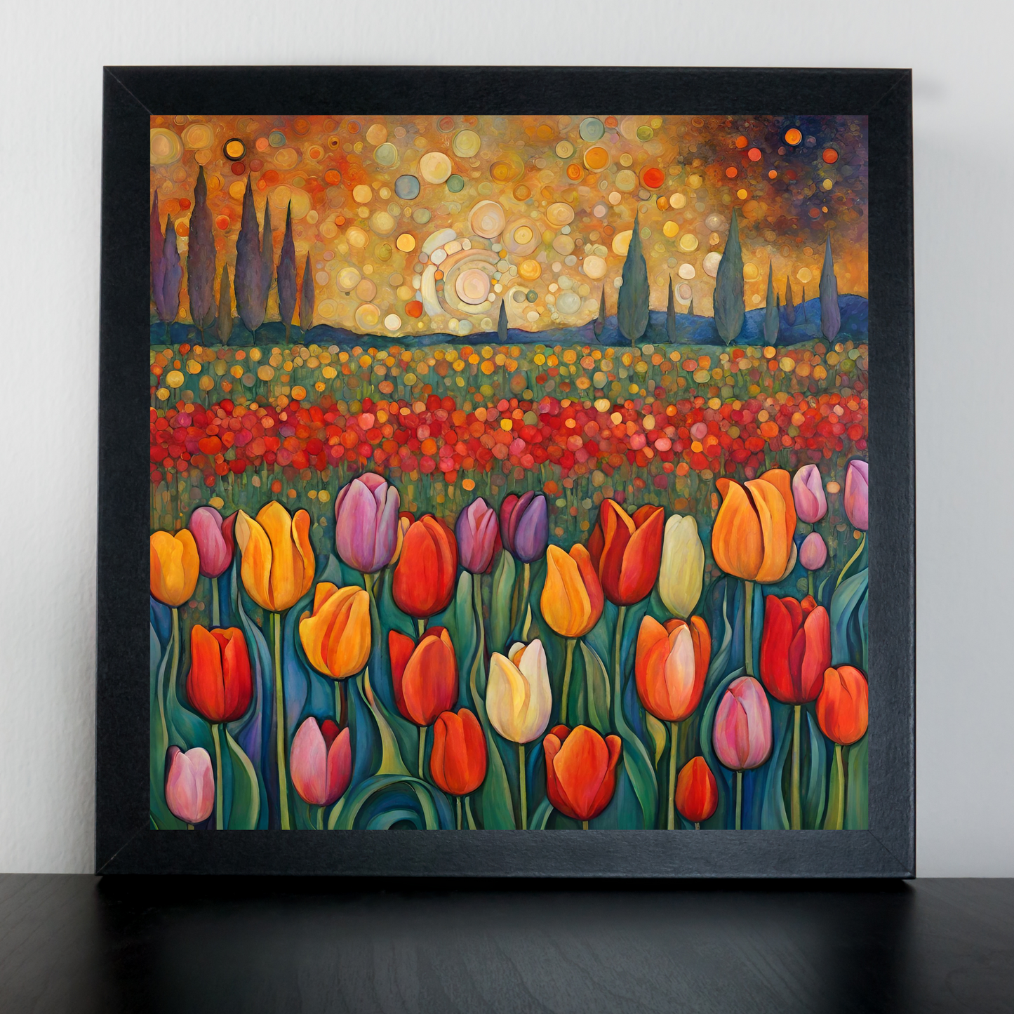 Tulip Sunset Poster