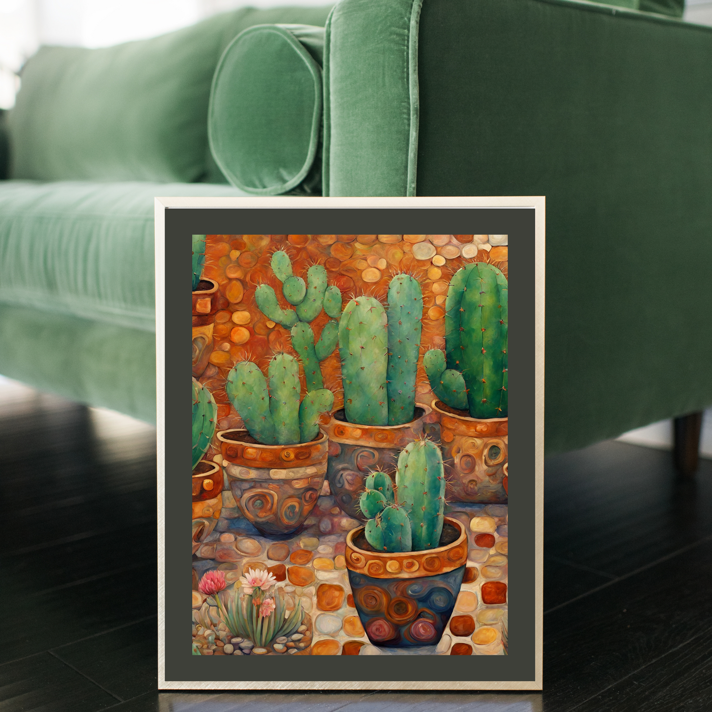 Cactus Pots Poster