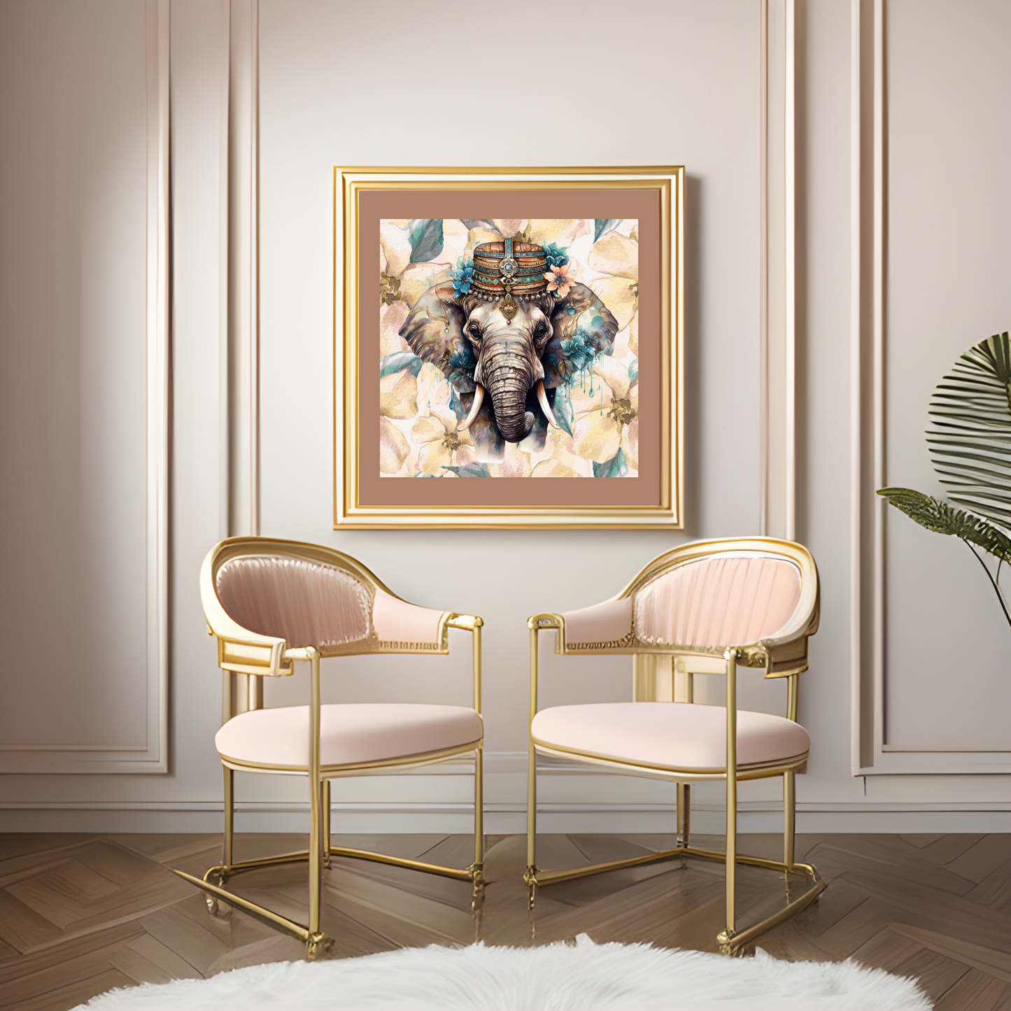 Opheliana Boho Elephant Art Poster