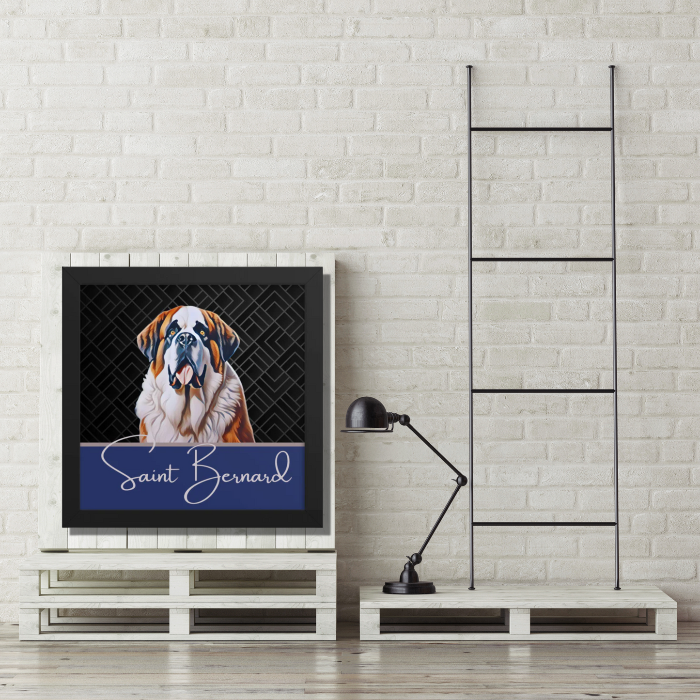 Saint Bernard Framed poster