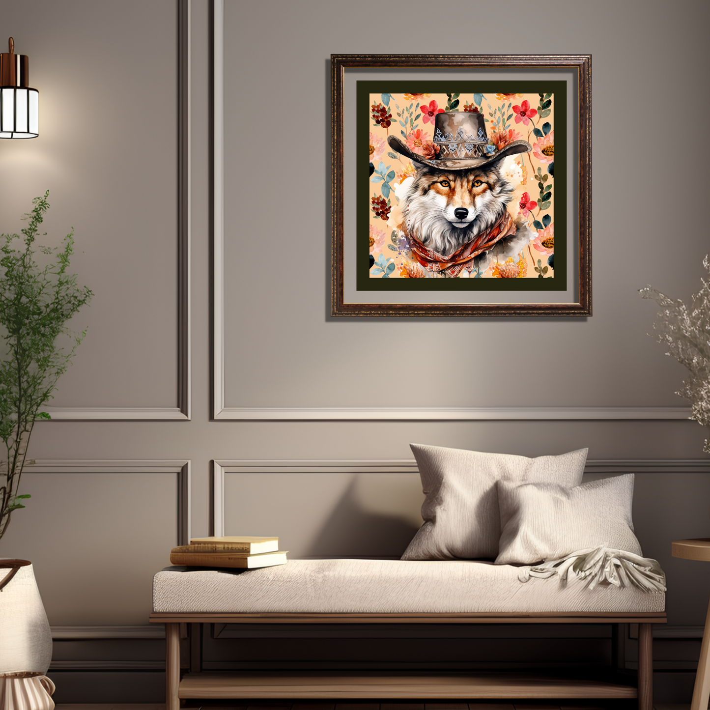 Holden Boho Fox in Hat Art Poster