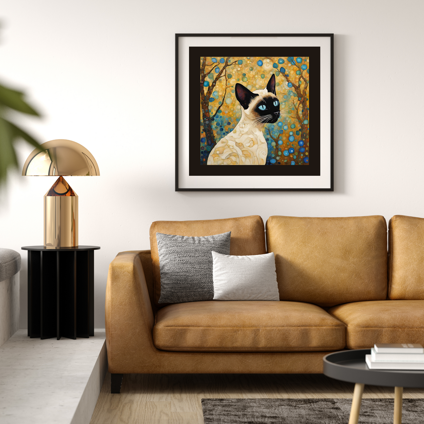 Saline Siamese Cat Art Poster