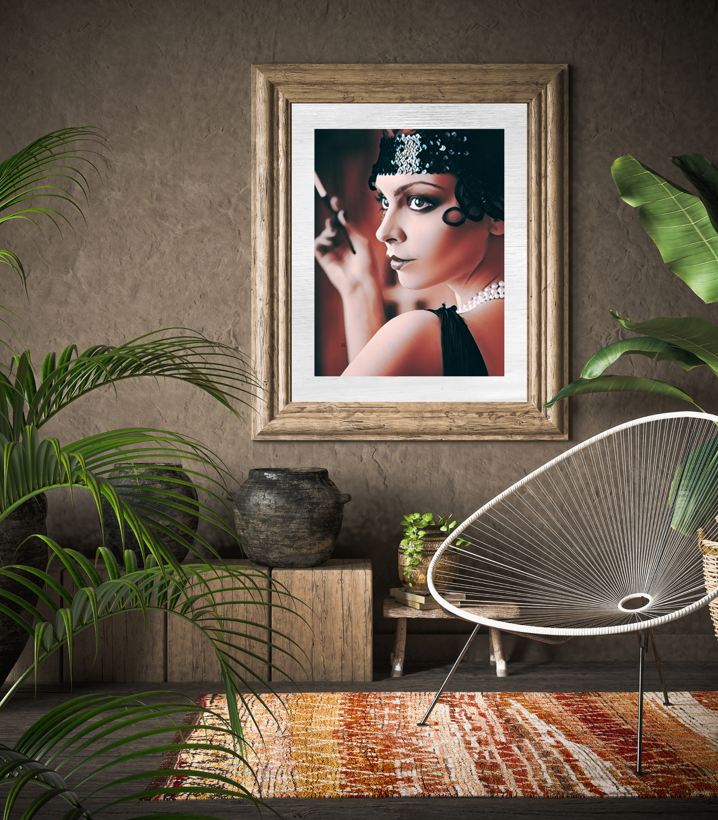 Jane Vintage woman with Cigarette Holder Poster