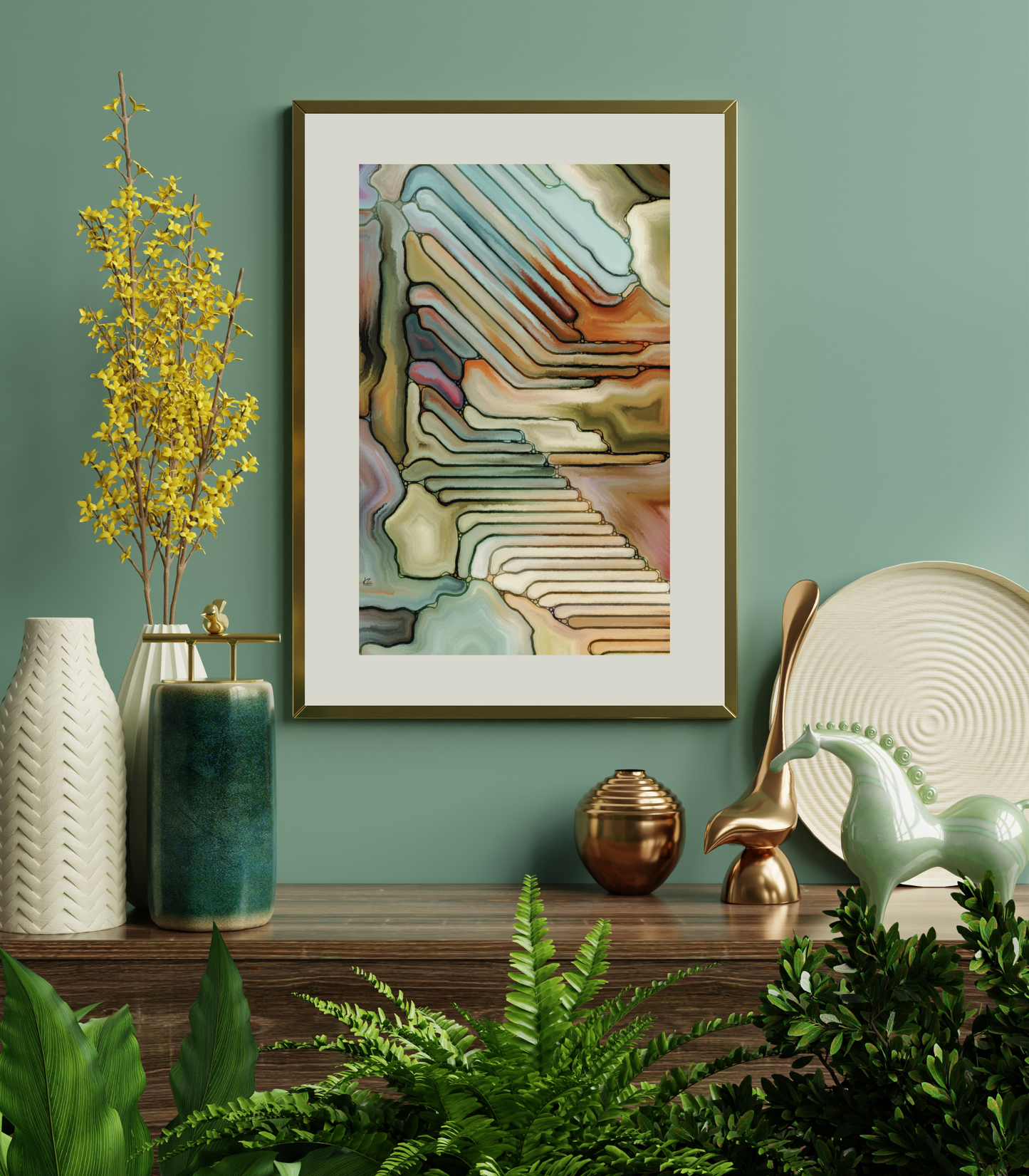 Clancy Abstract Art Poster