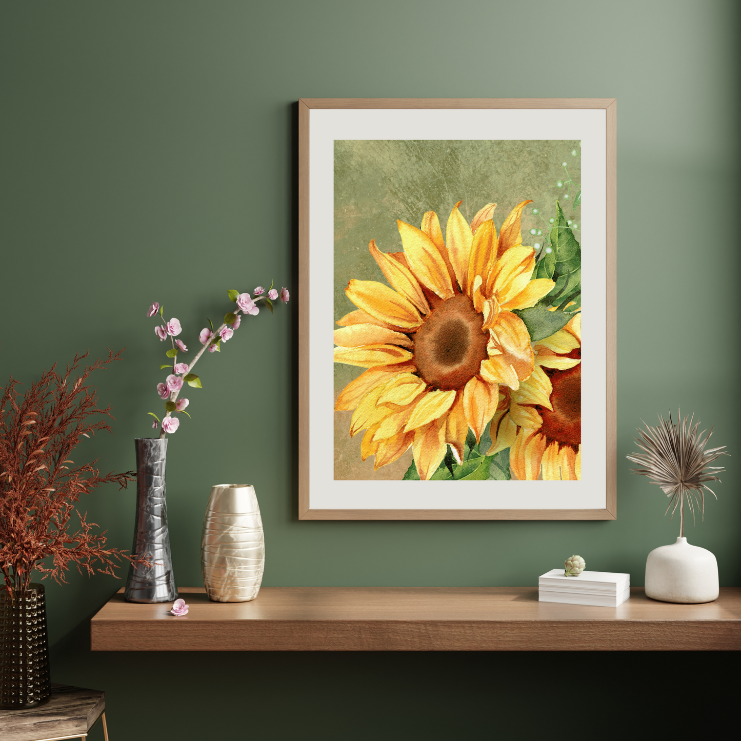 Sunny Flowers Poster