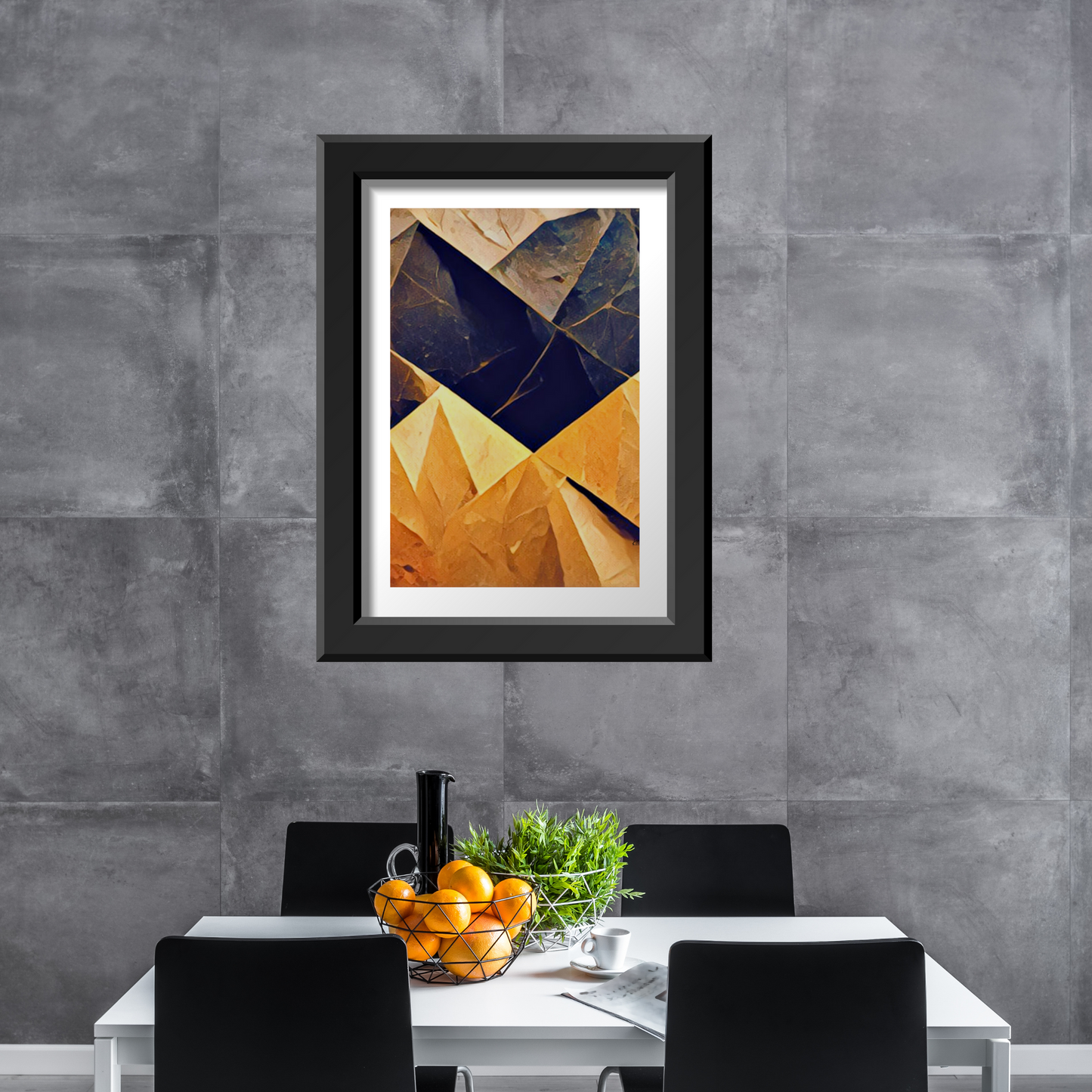 Slated Abstract Art Poster