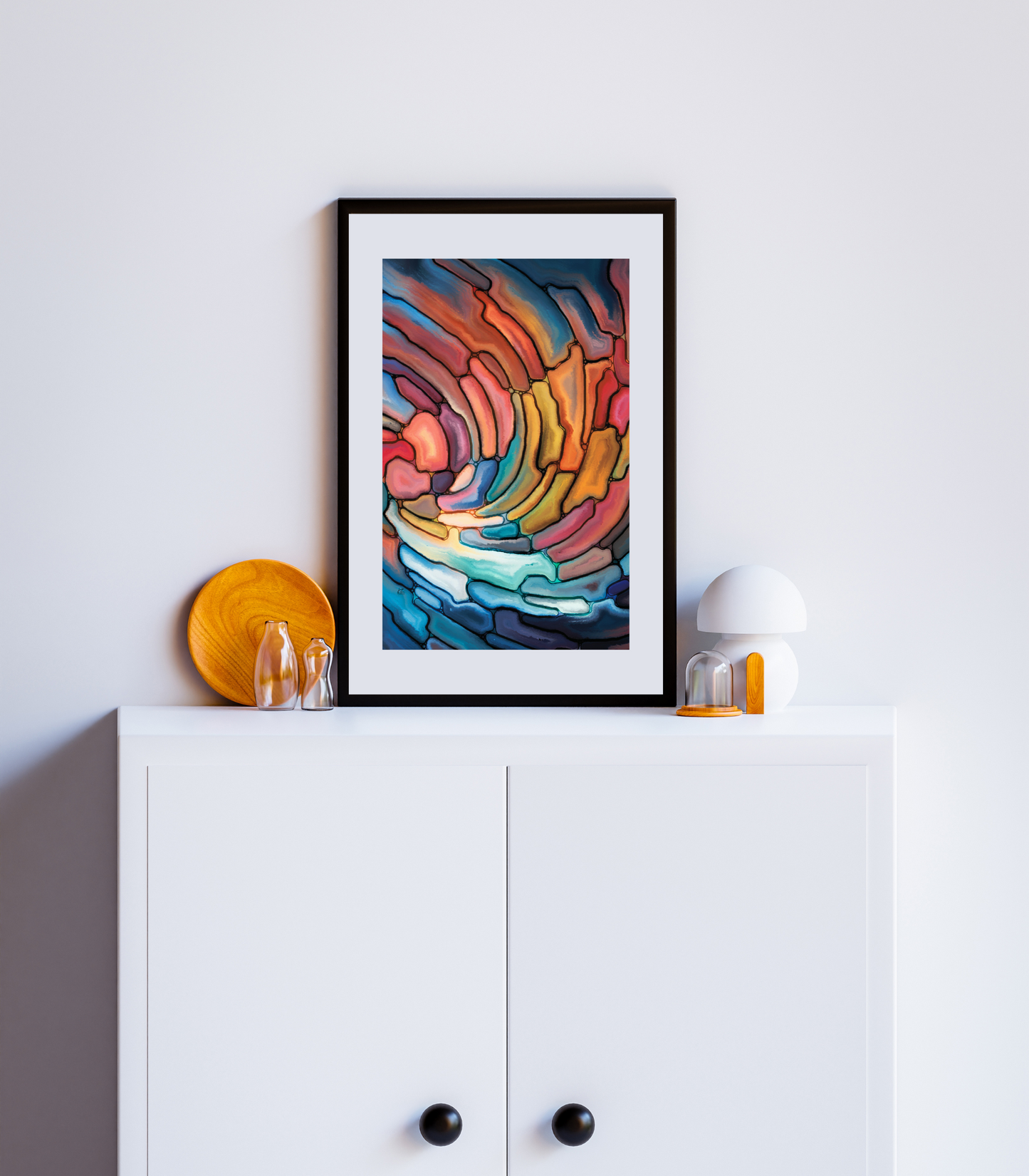 Orwell Abstract Art Poster