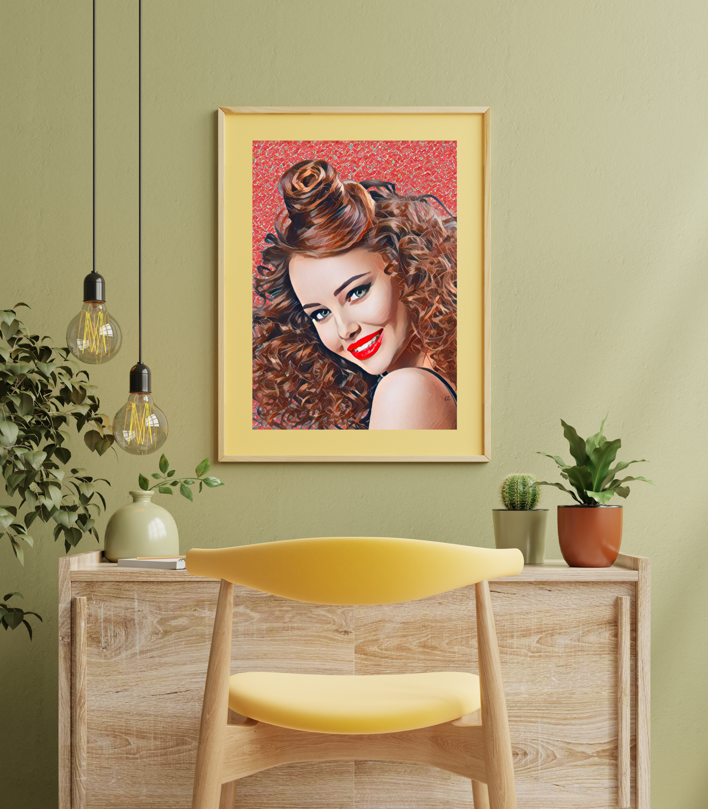 Dorian Woman with the Hairdo Art Poster