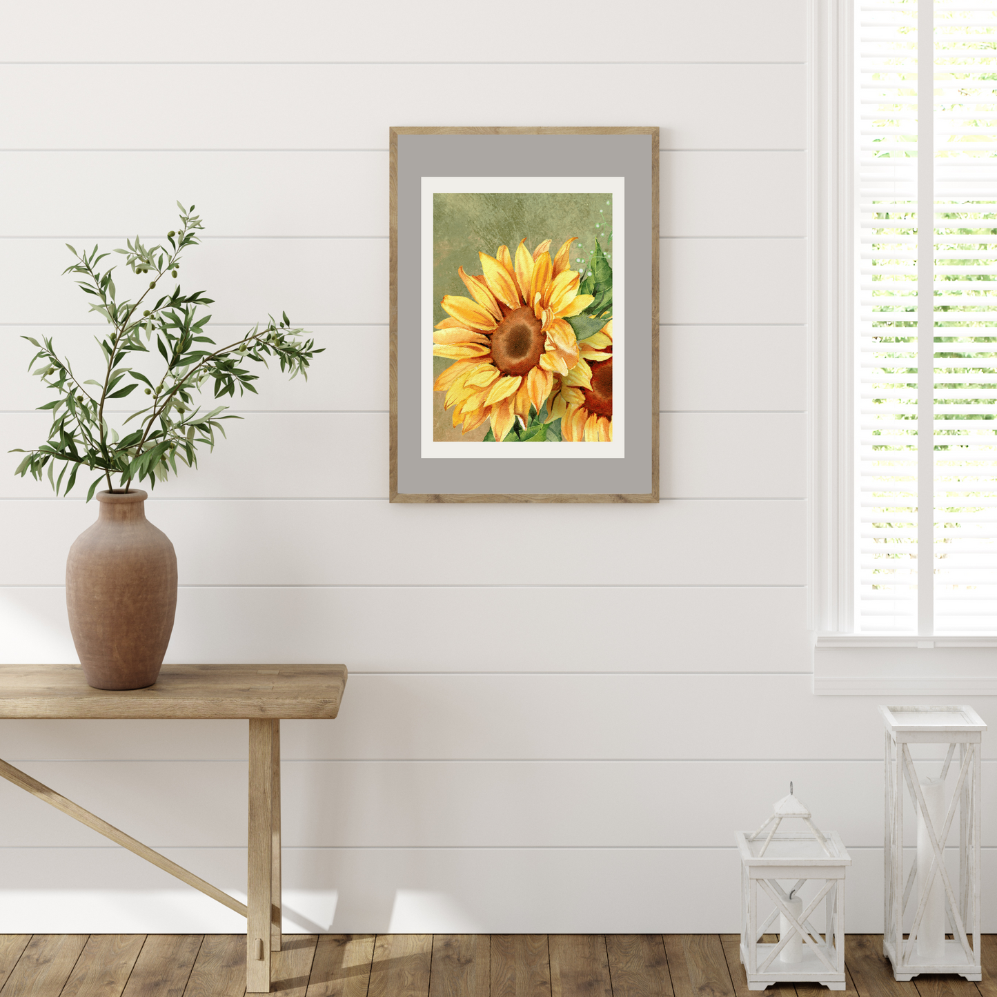 Sunny Flowers Poster