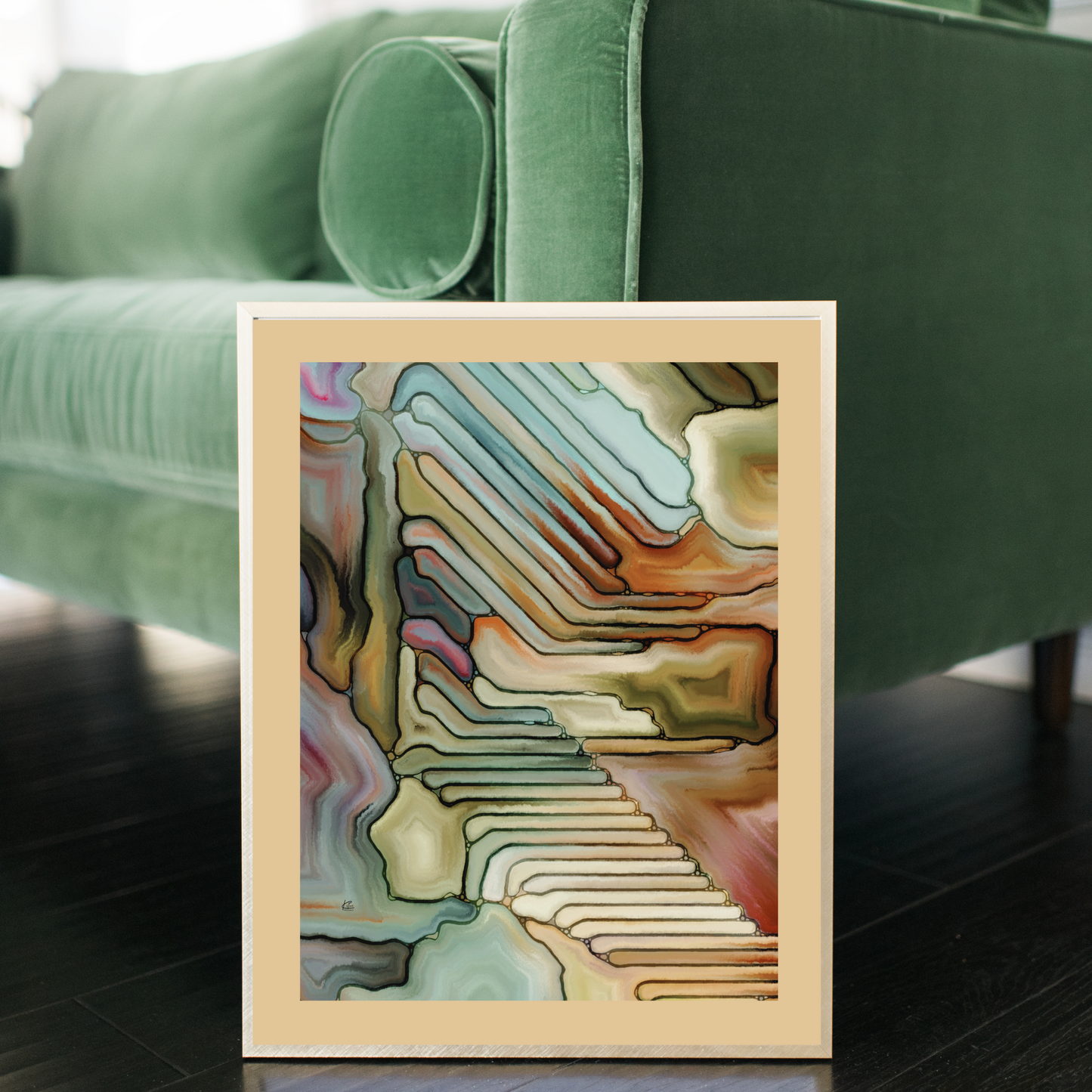 Clancy Abstract Art Poster