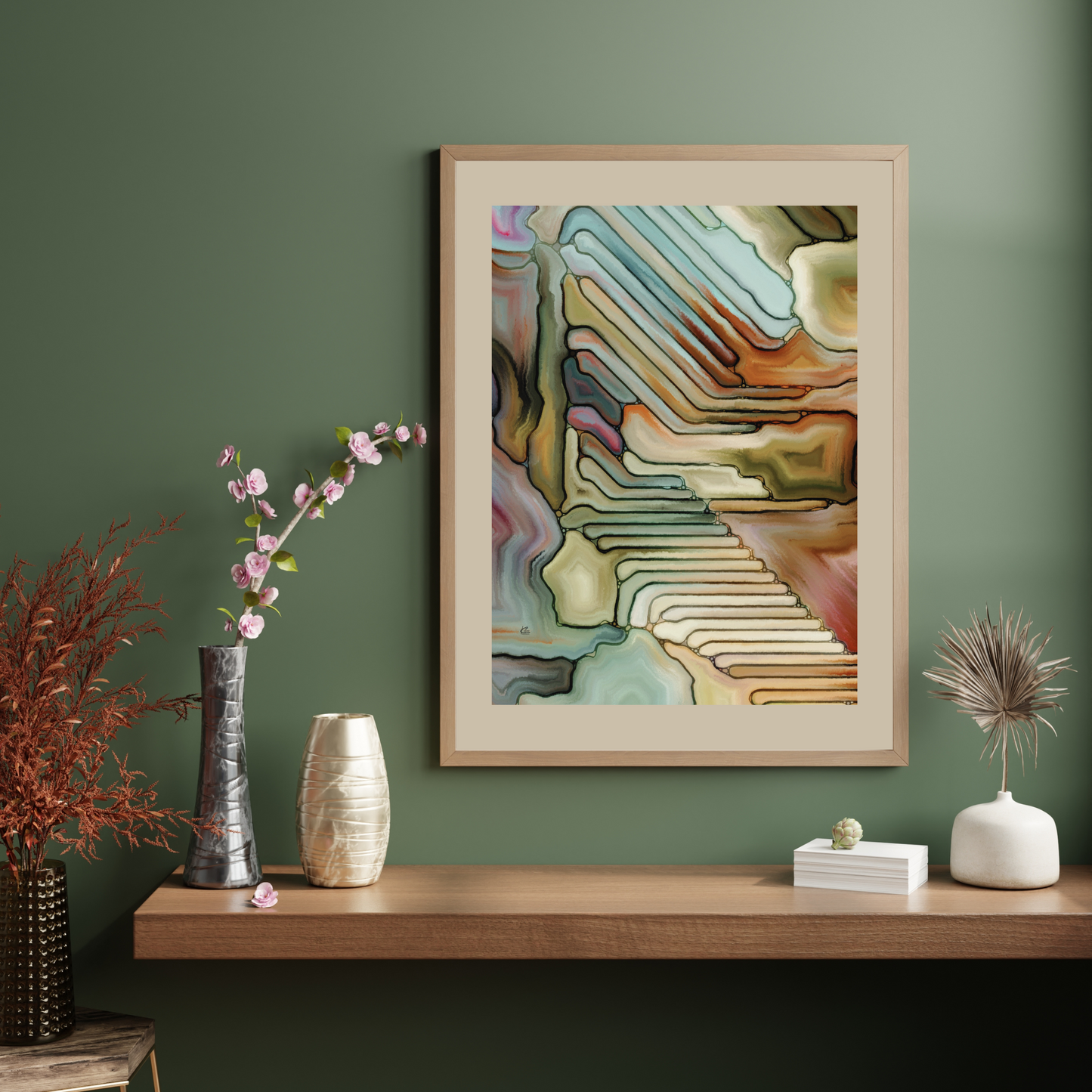 Clancy Abstract Art Poster