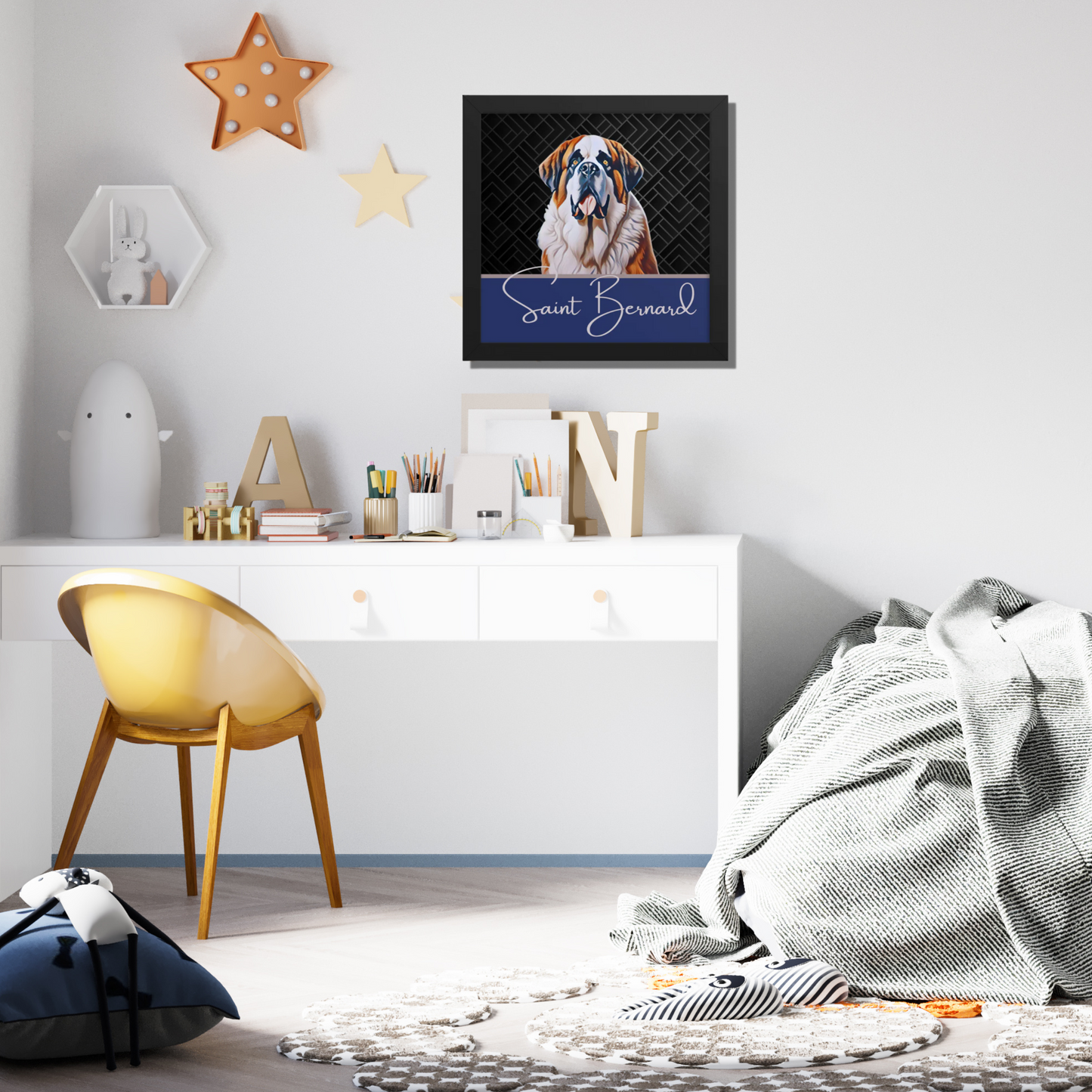 Saint Bernard Framed poster