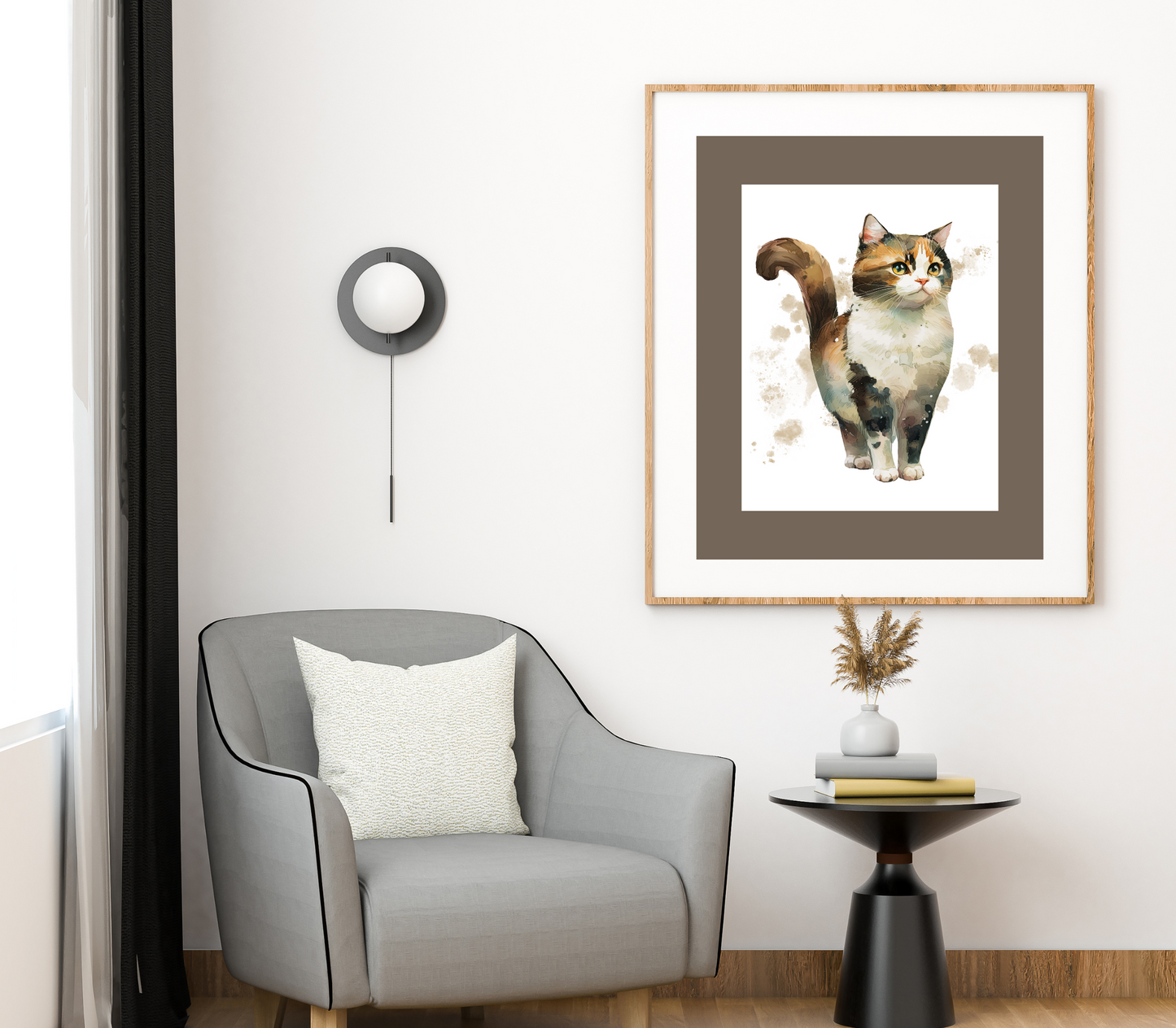 Watercolor Cat Poster