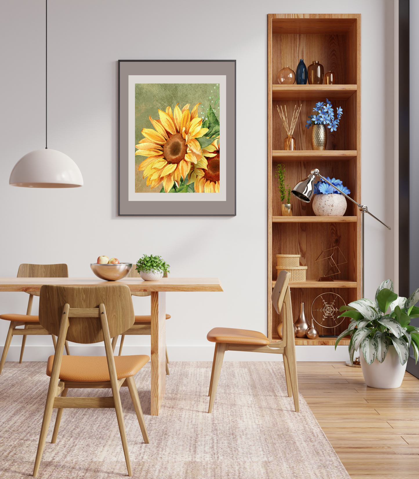 Sunny Flowers Poster