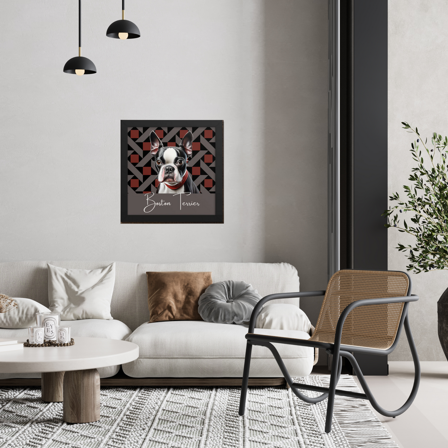 Boston Terrier Framed poster