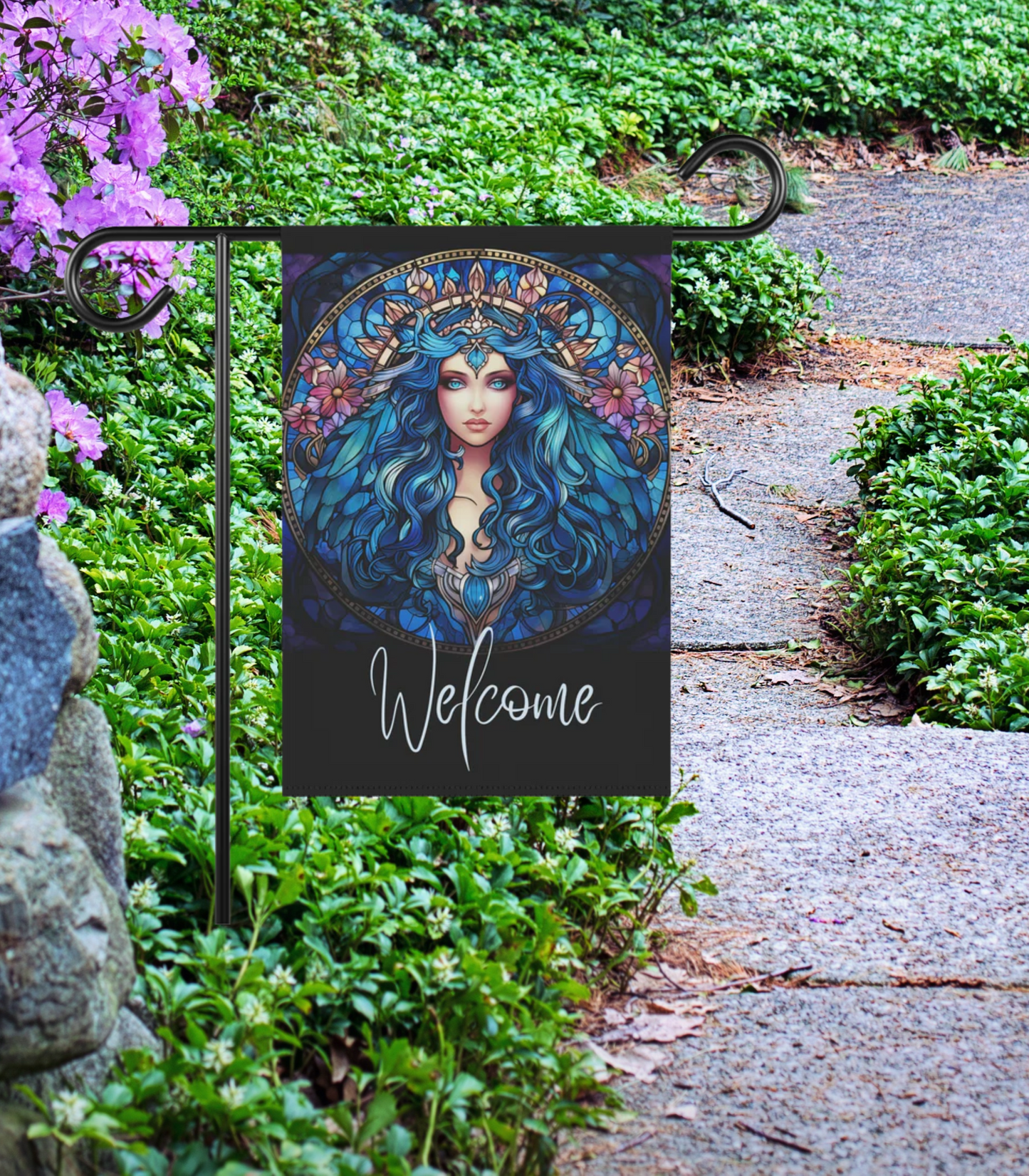 Goddess Welcome 2-Sided Garden & House Banner