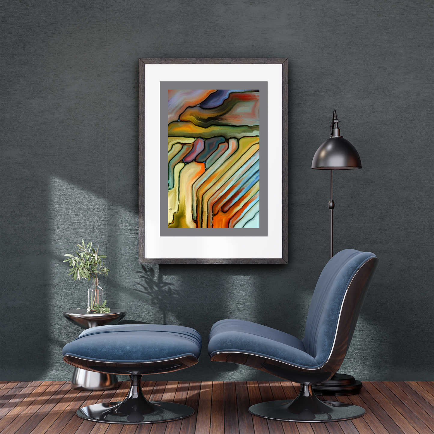 Storm Abstract Art Poster