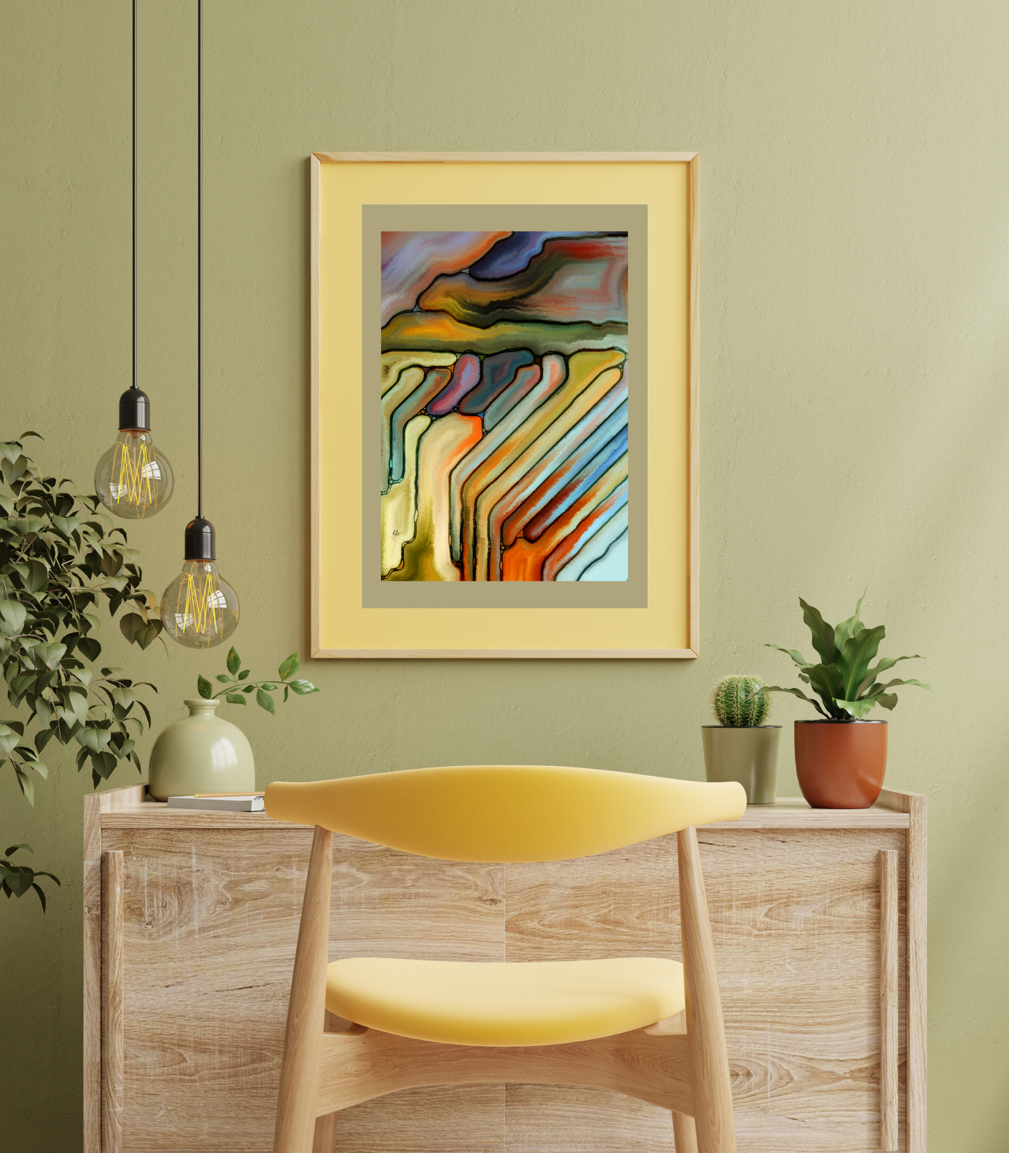 Storm Abstract Art Poster