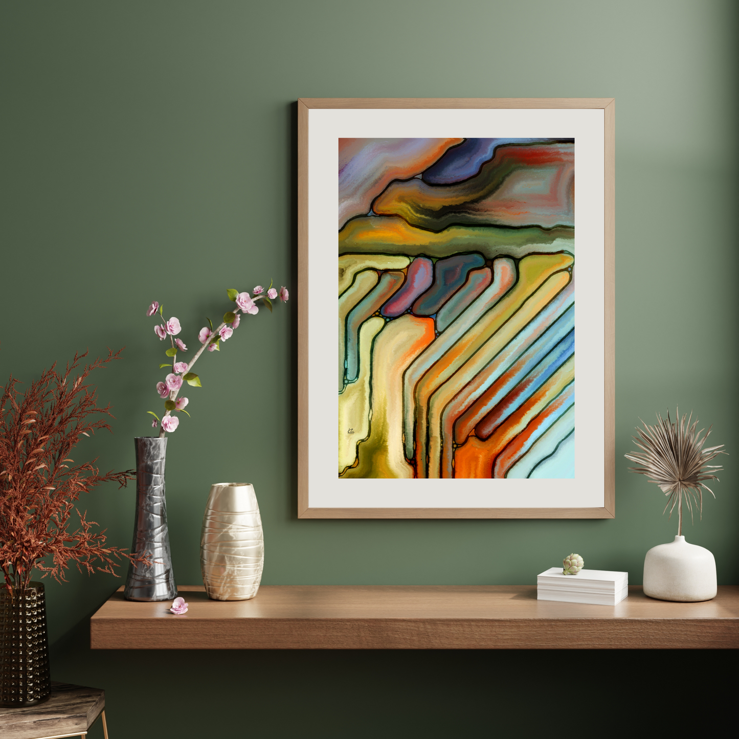 Storm Abstract Art Poster