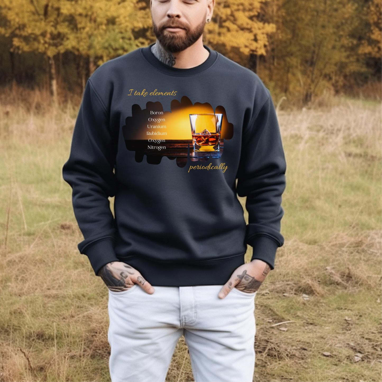 Bourbon Elements Unisex Heavy Blend™ Crewneck Sweatshirt