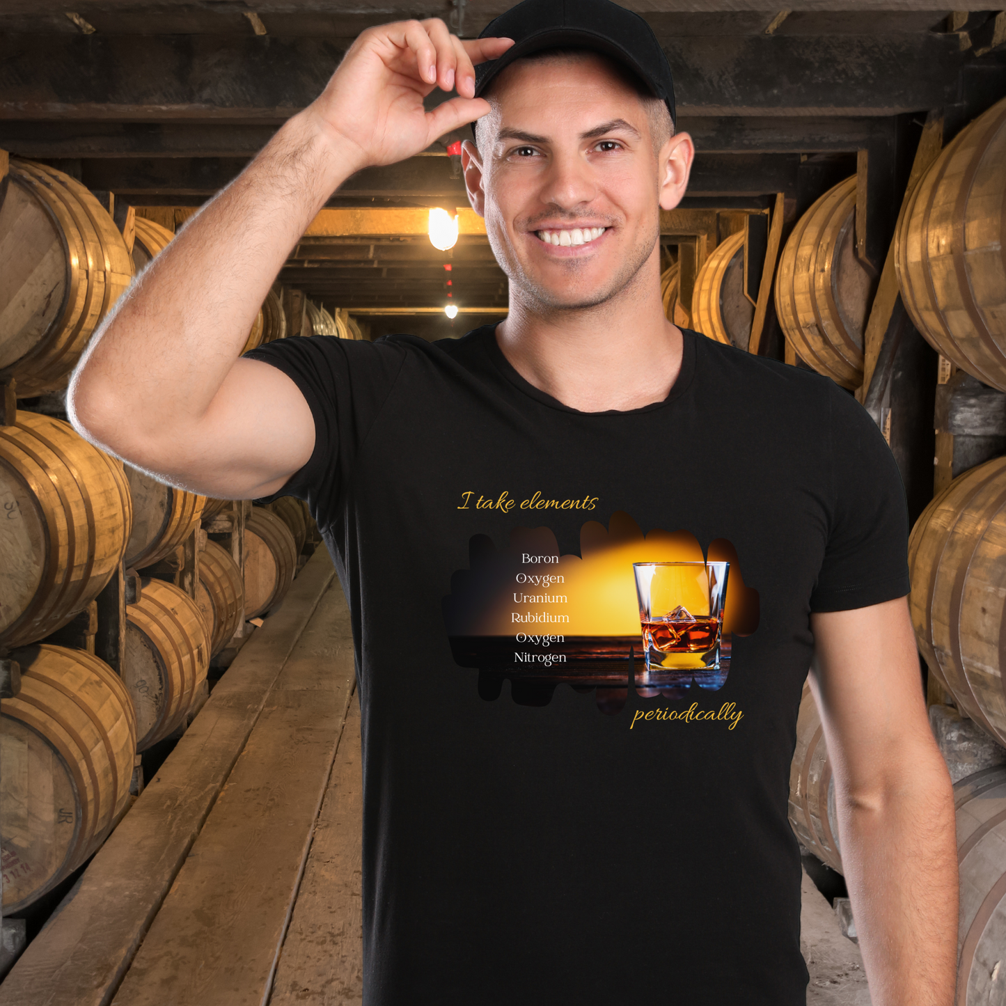 Bourbon Elements Unisex Jersey Short Sleeve Tee