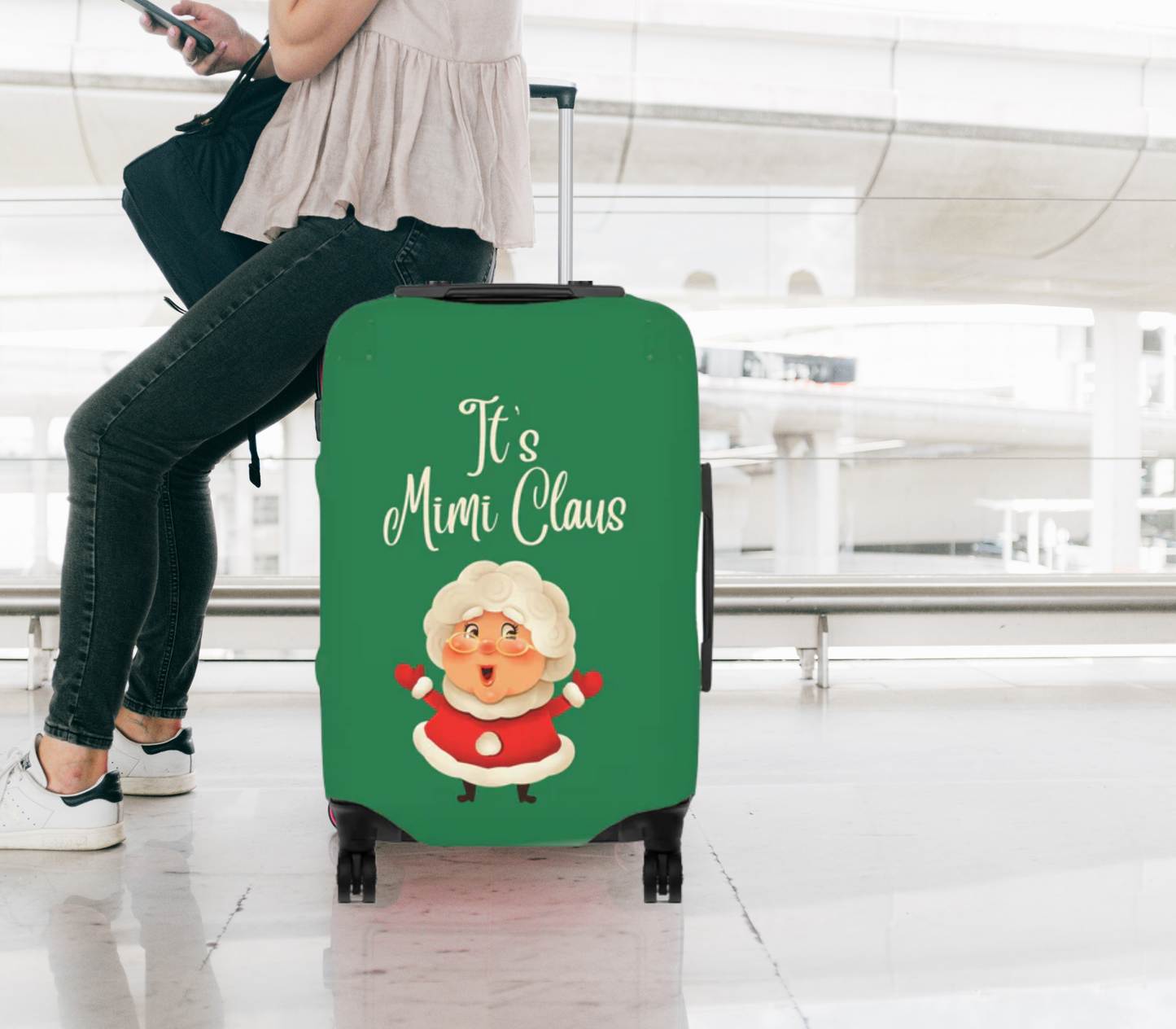 It's Mimi Clause Christmas Luggage Cover