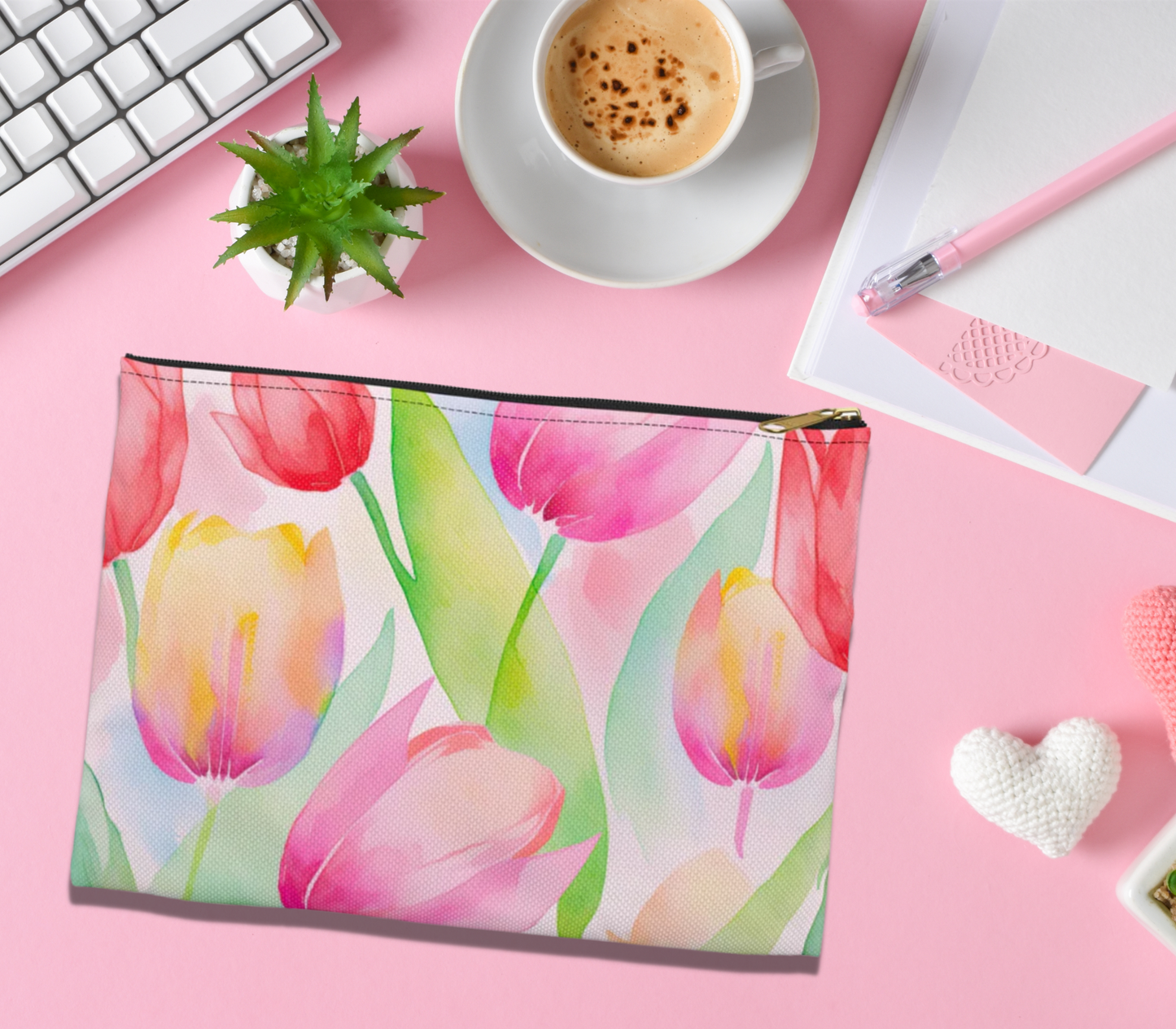 Through the Tulips Accessory Pouch