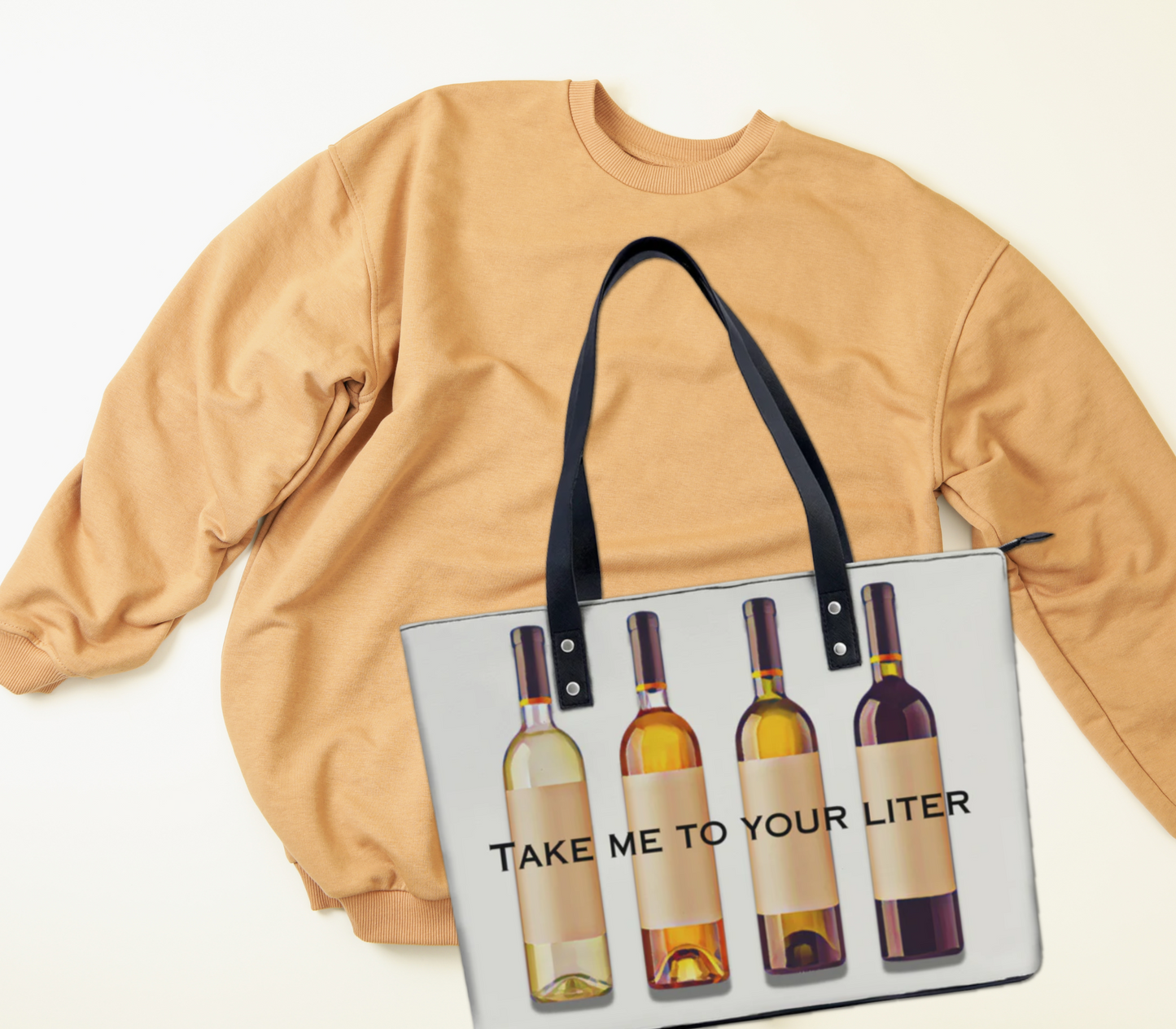 Take Me to Your Liter PU Leather Handbag Tote