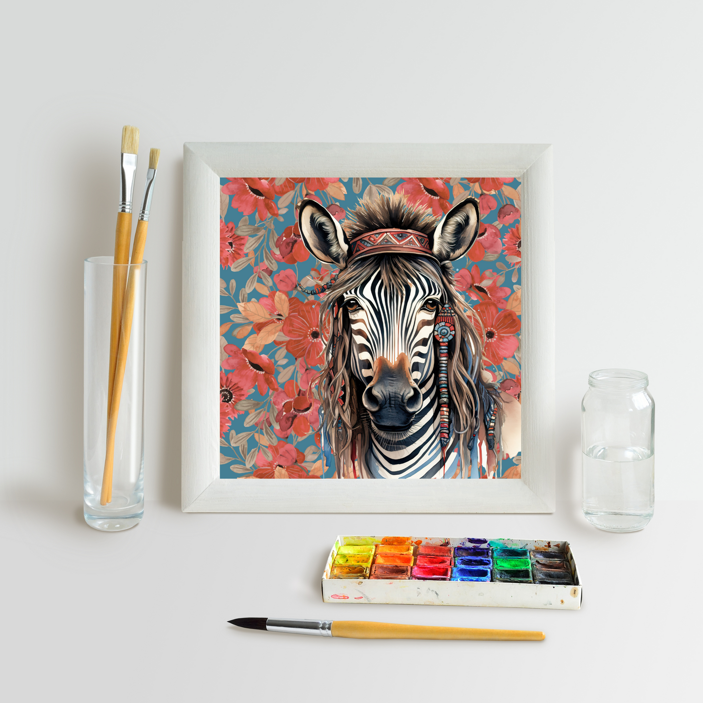 Griffin Bohemian Zebra Art Poster