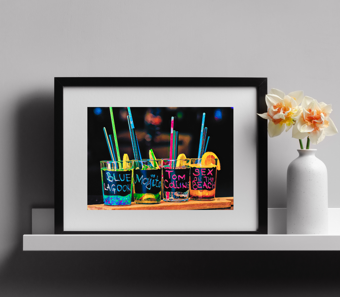 Rainbow Cocktails Poster