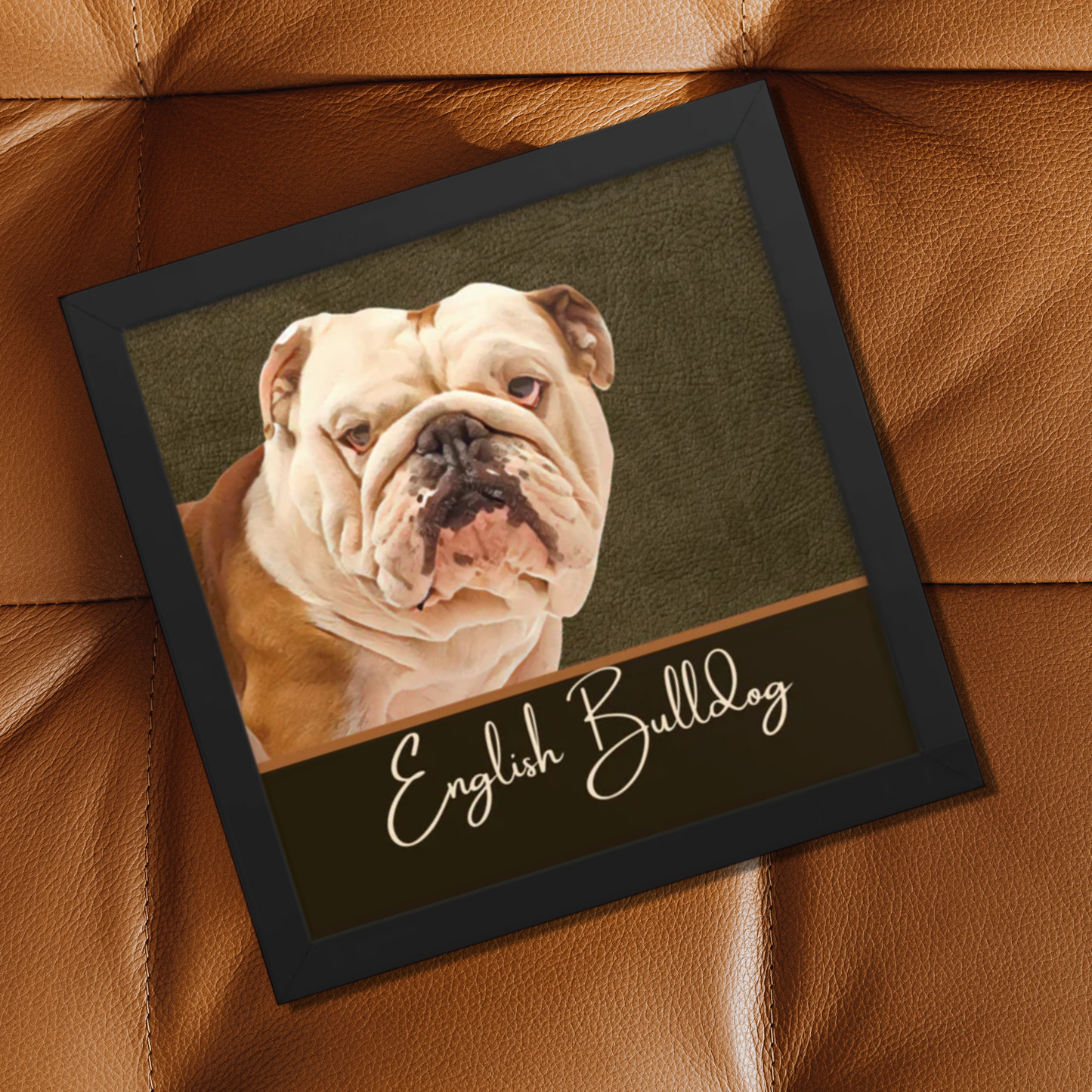 English Bulldog Framed poster