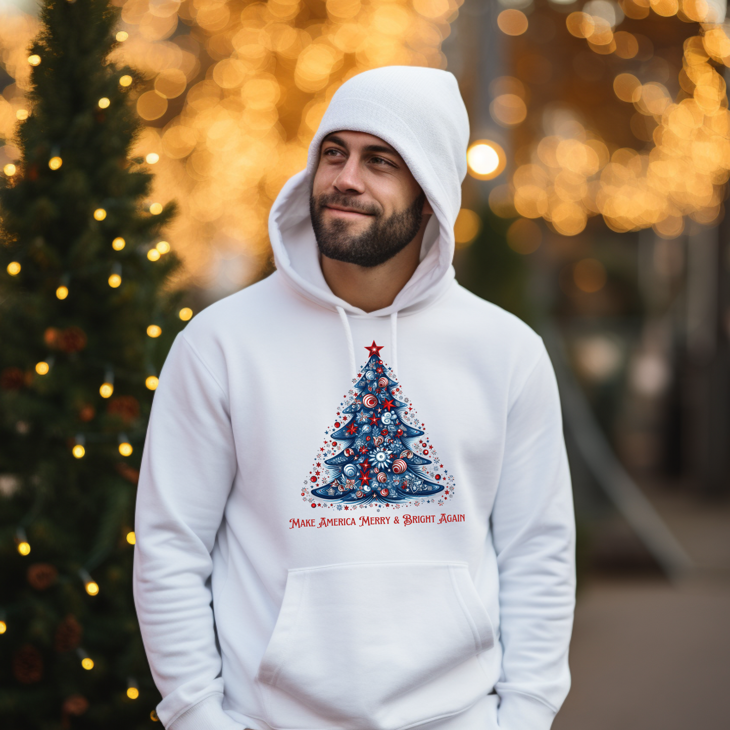 Make America Merry & Bright Again 2 Unisex Heavy Blend™ Hooded Sweatshirt