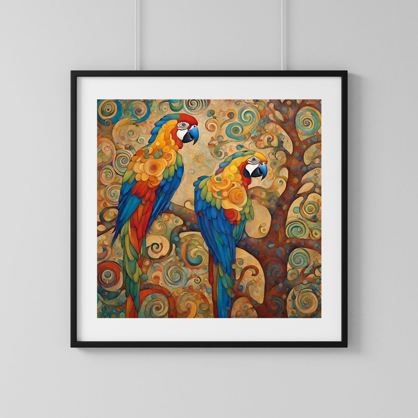 Parrot Duo Poster