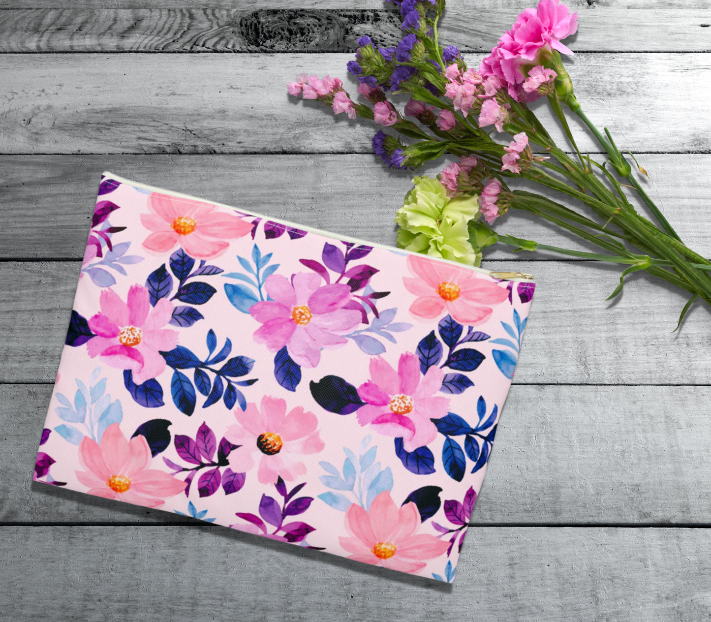 Annette Floral Accessory Pouch