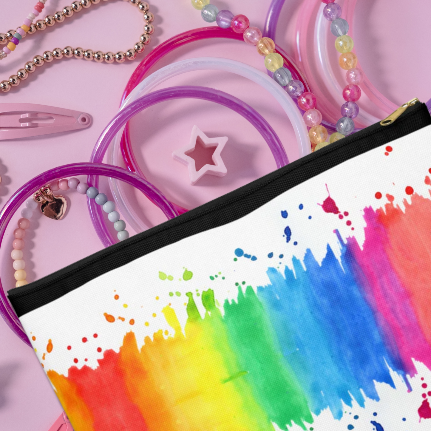 Rainbow Splash Accessory Pouch