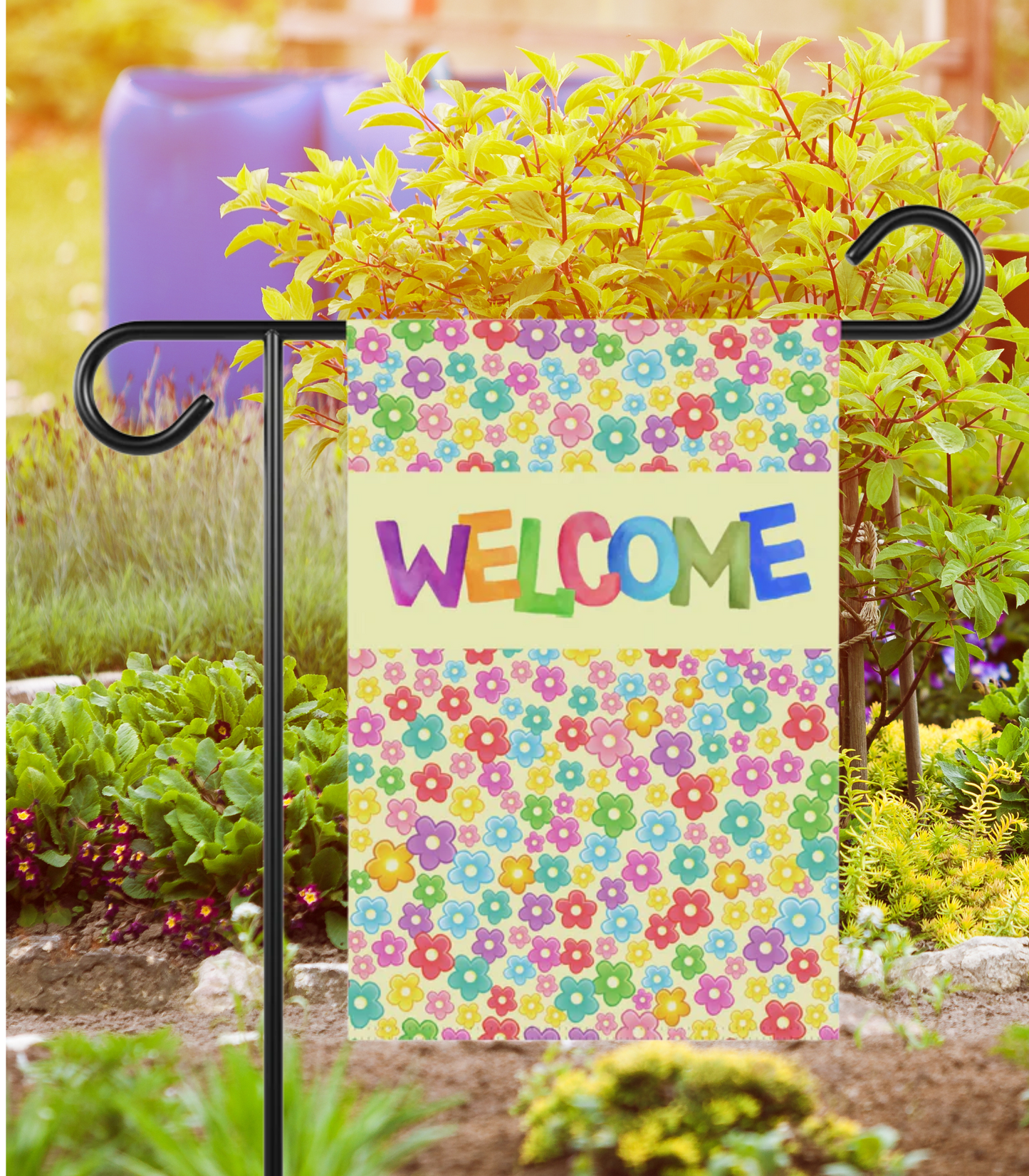 Spring Welcome 2-Sided Garden & House Banner