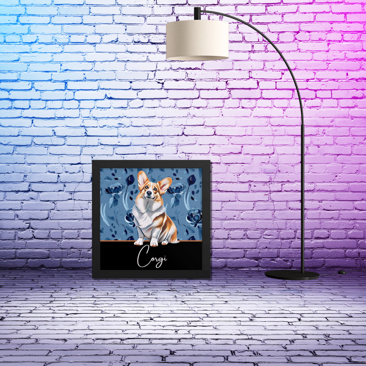 Corgi Framed poster