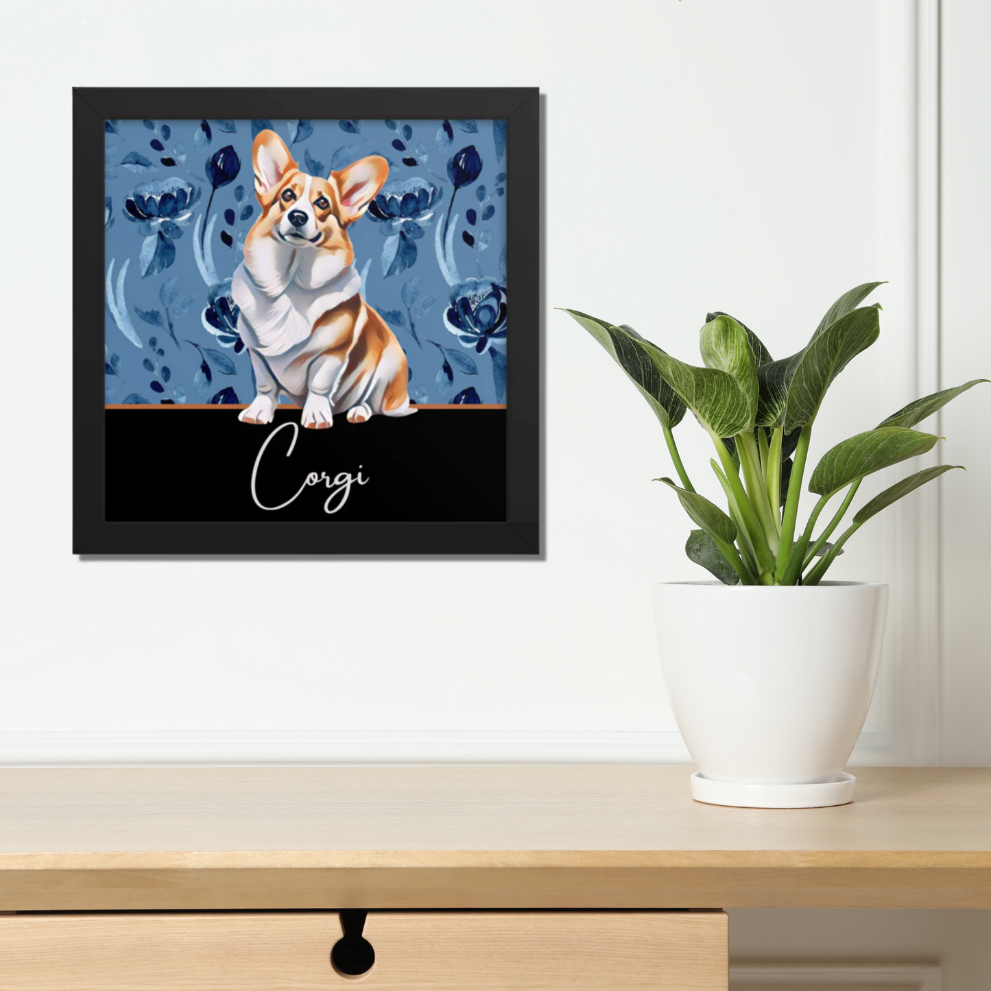 Corgi Framed poster